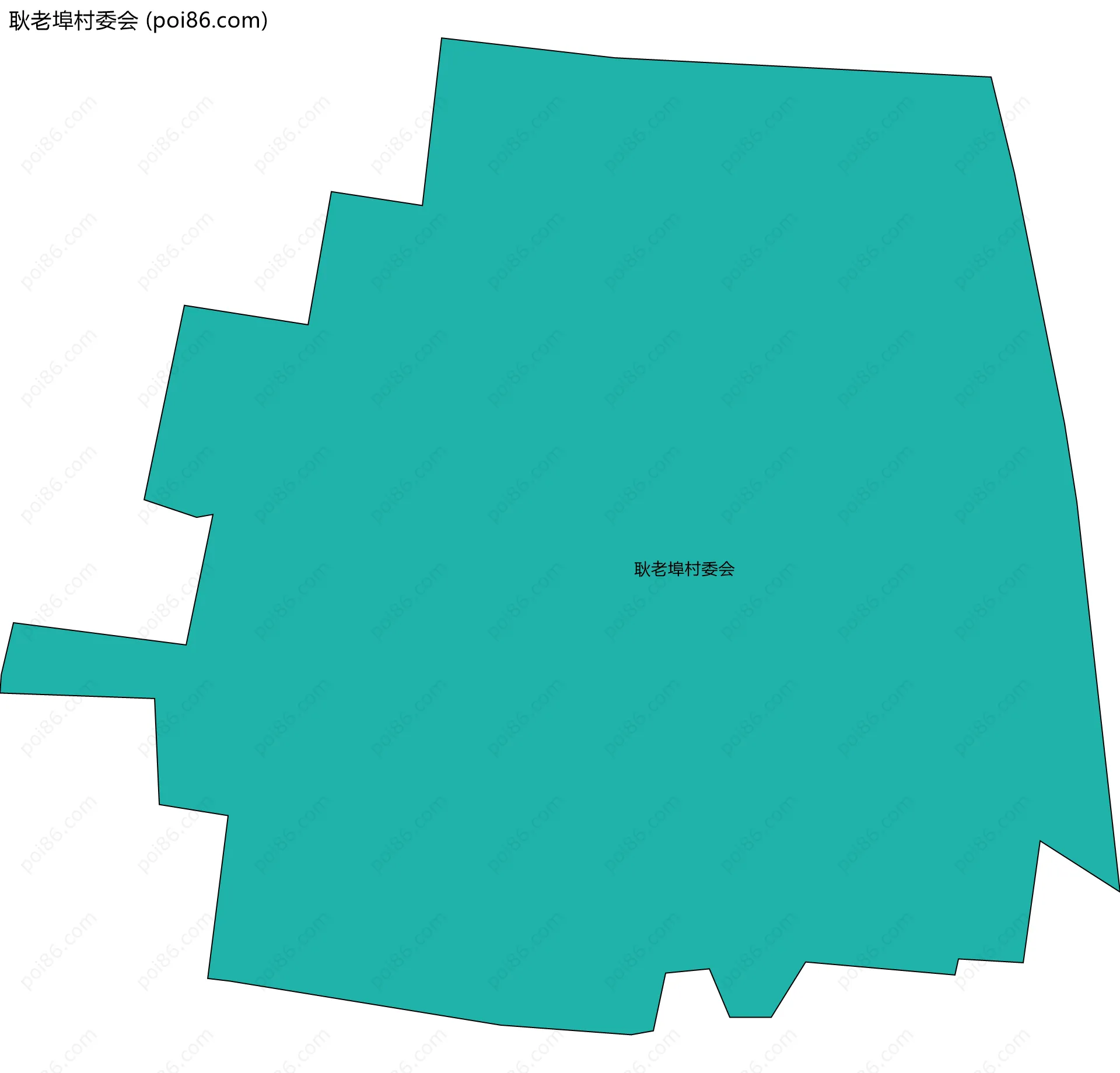 耿老埠村委会边界地图