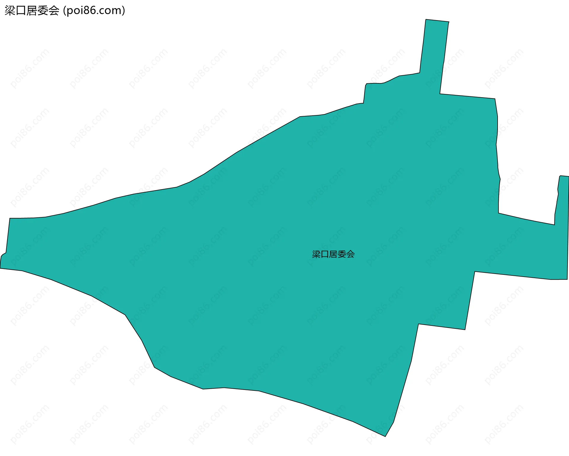 梁口居委会边界地图
