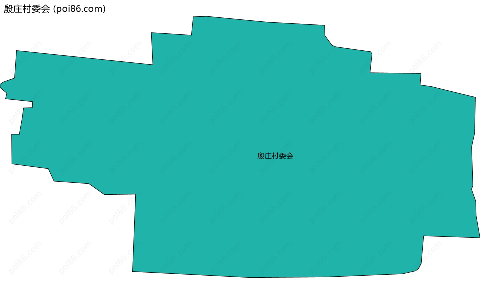 殷庄村委会边界地图