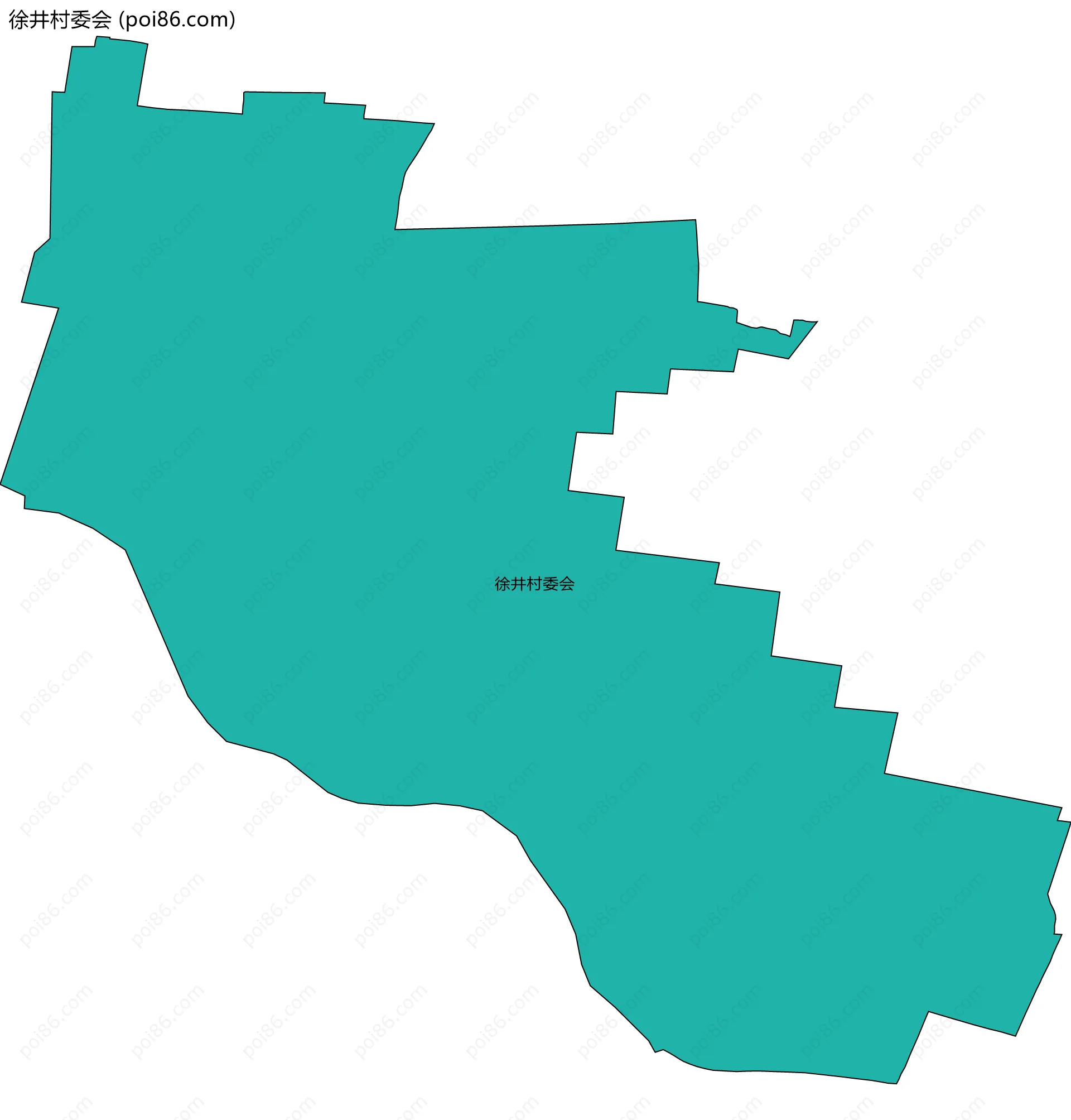 徐井村委会边界地图