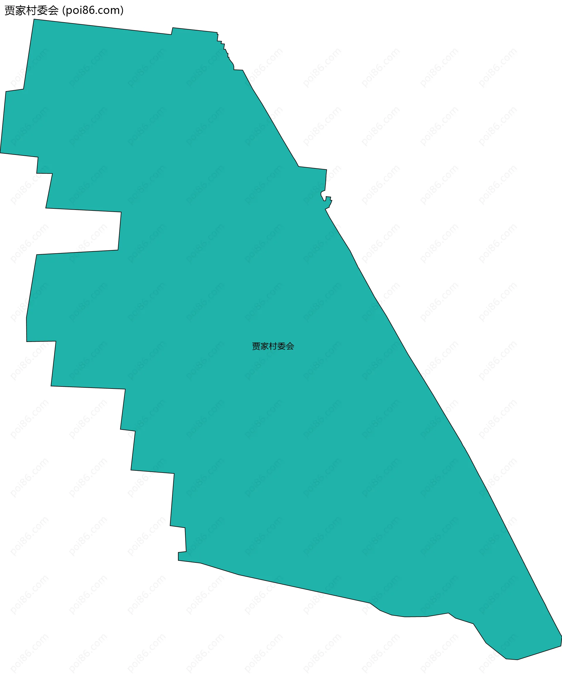 贾家村委会边界地图