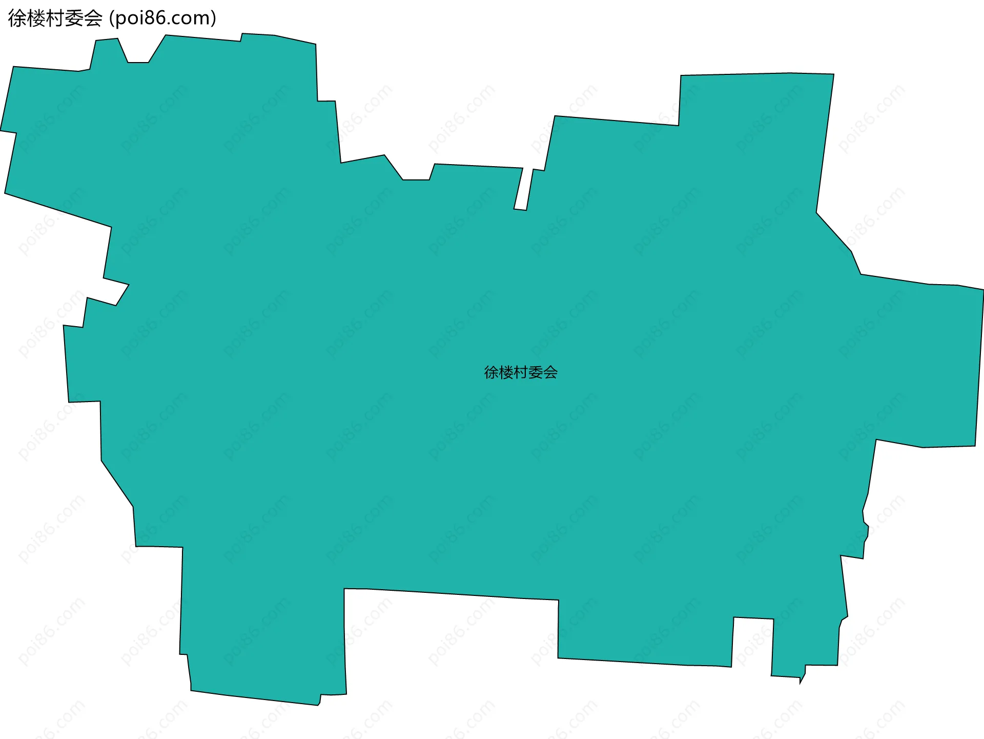 徐楼村委会边界地图