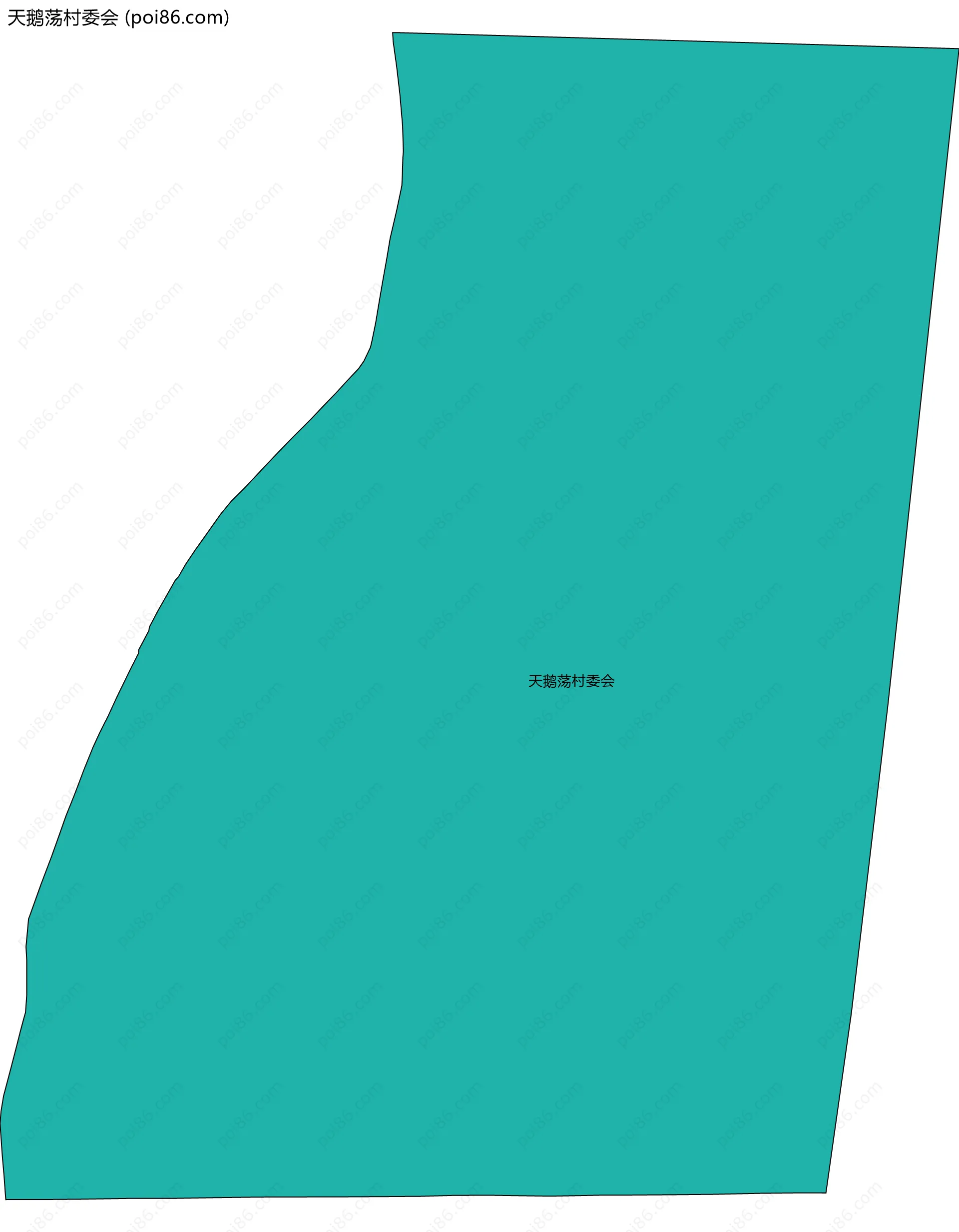 天鹅荡村委会边界地图