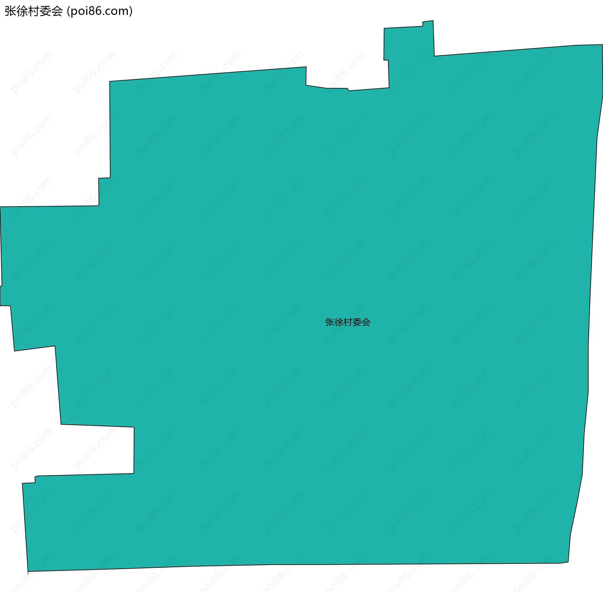 张徐村委会边界地图