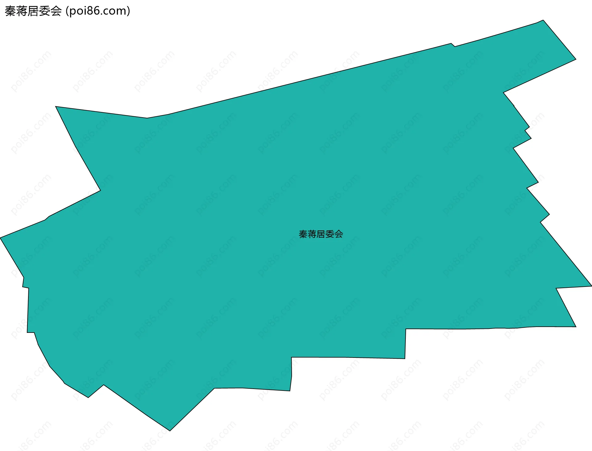 秦蒋居委会边界地图