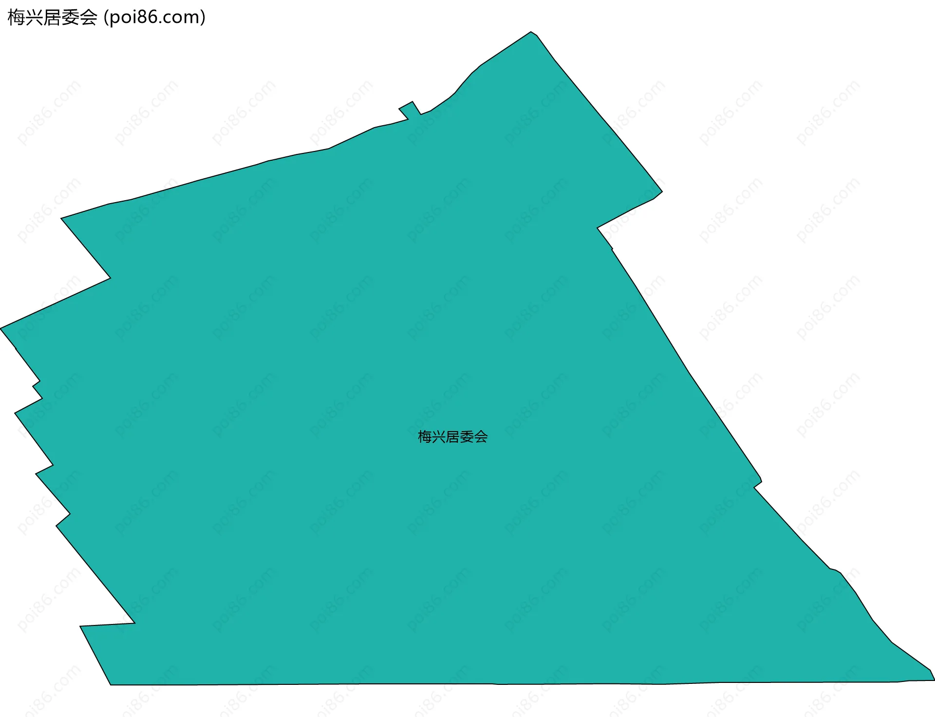 梅兴居委会边界地图