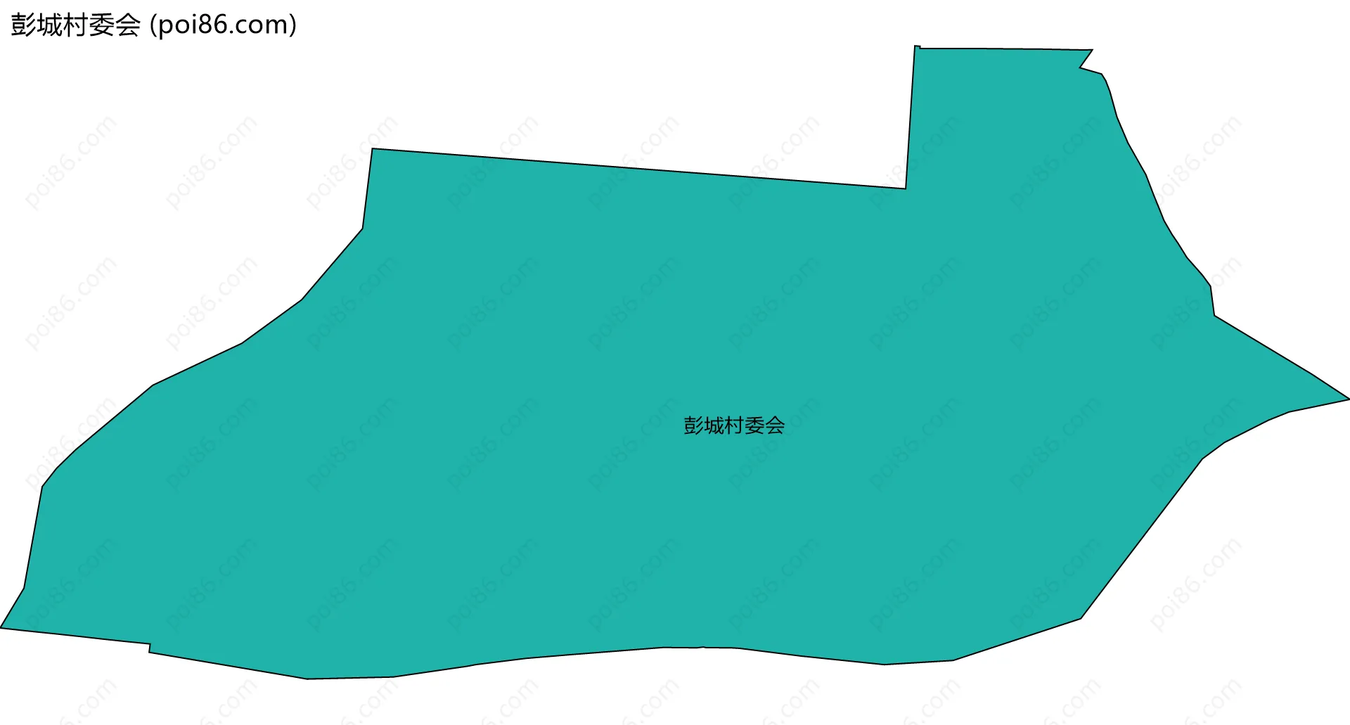 彭城村委会边界地图