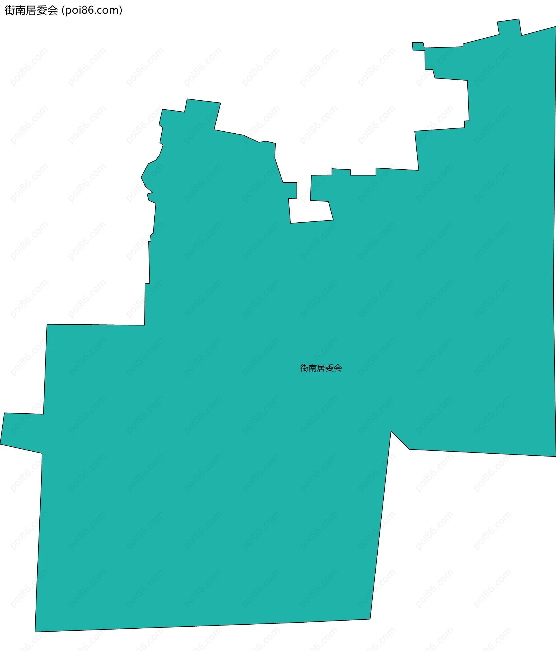 街南居委会边界地图