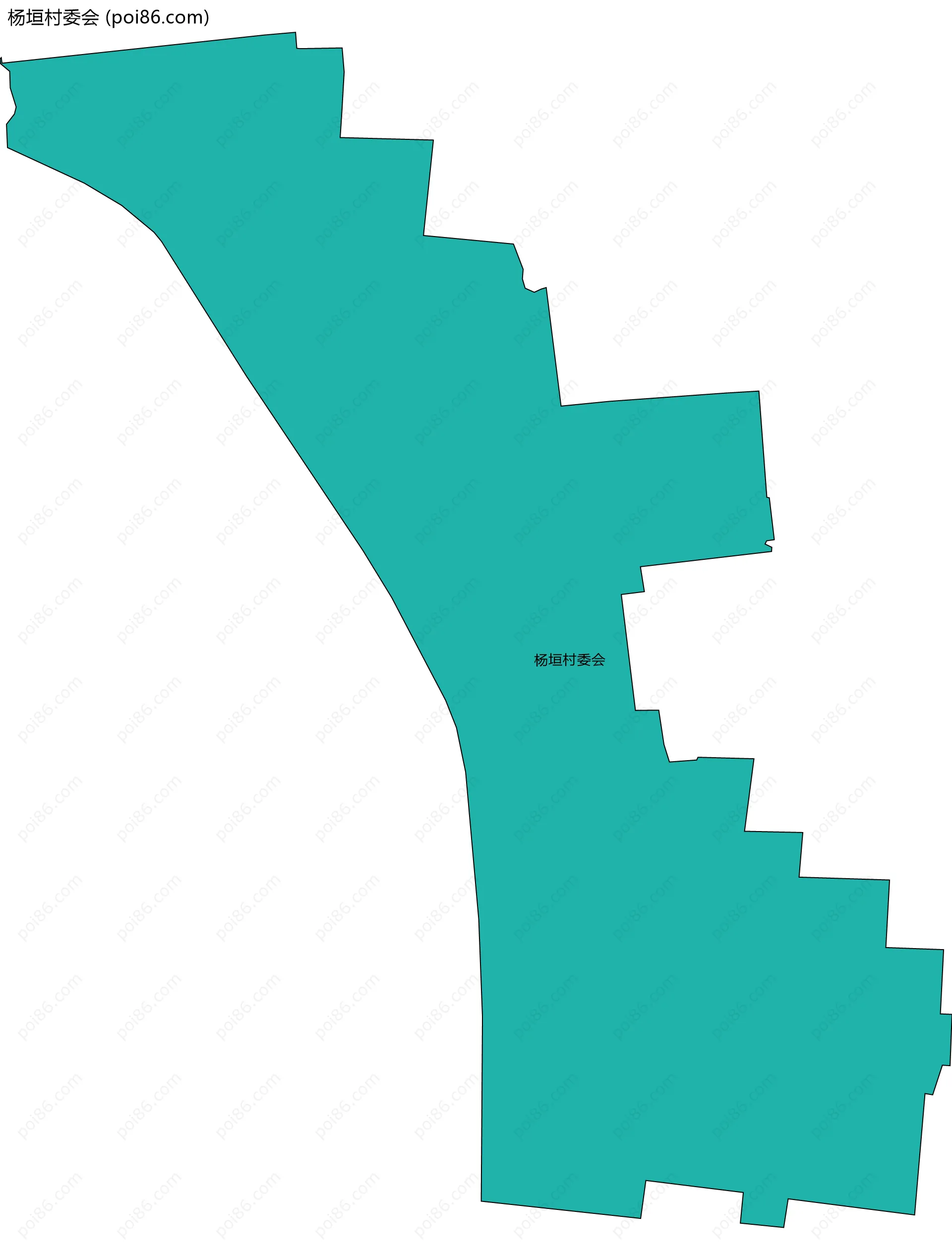 杨垣村委会边界地图