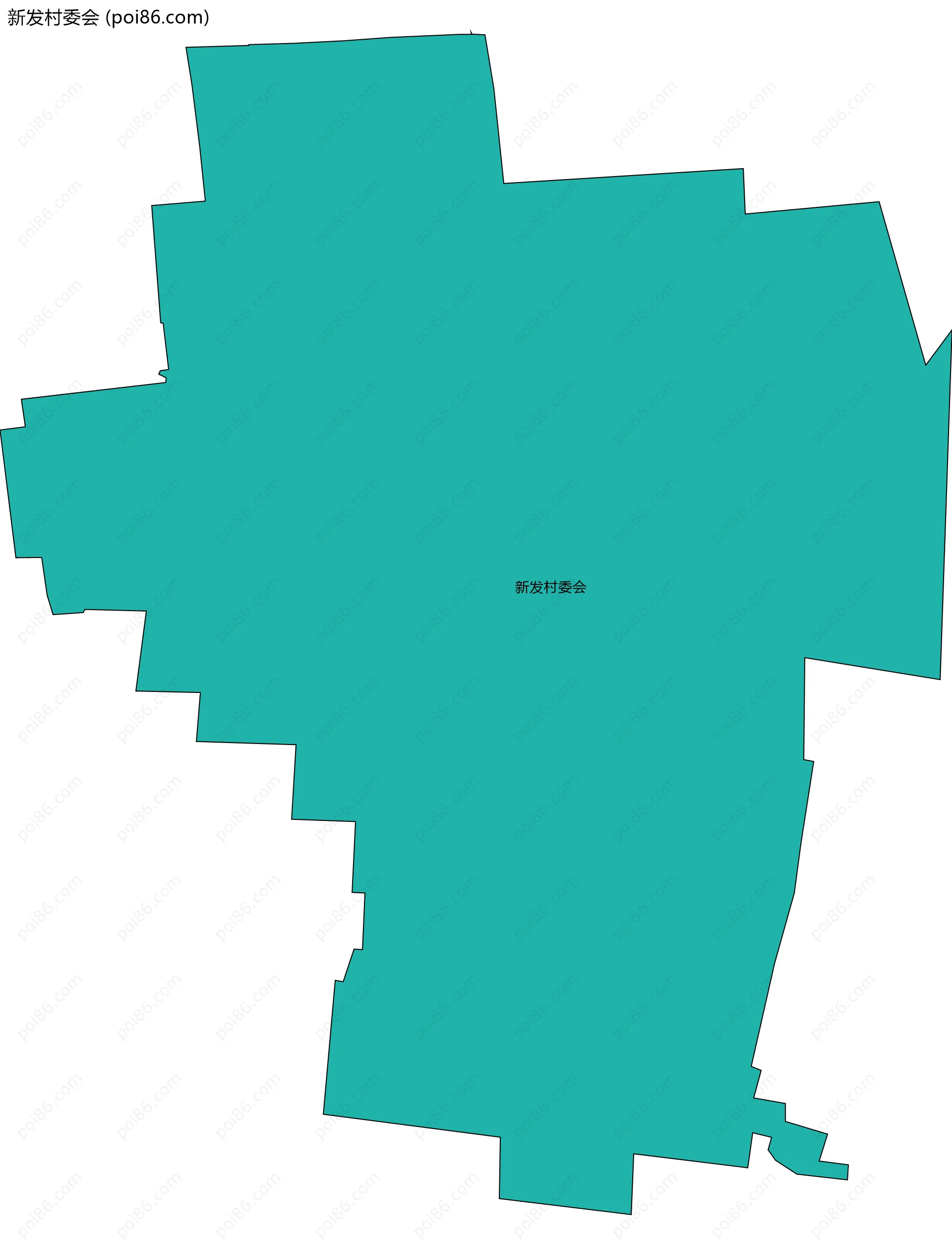 新发村委会边界地图