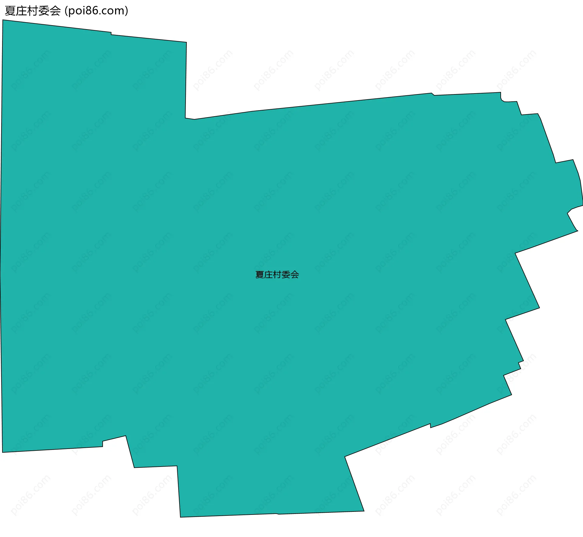 夏庄村委会边界地图