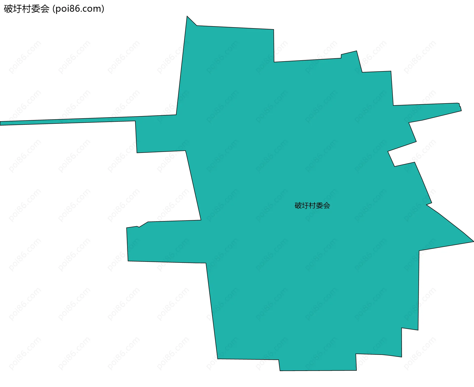 破圩村委会边界地图