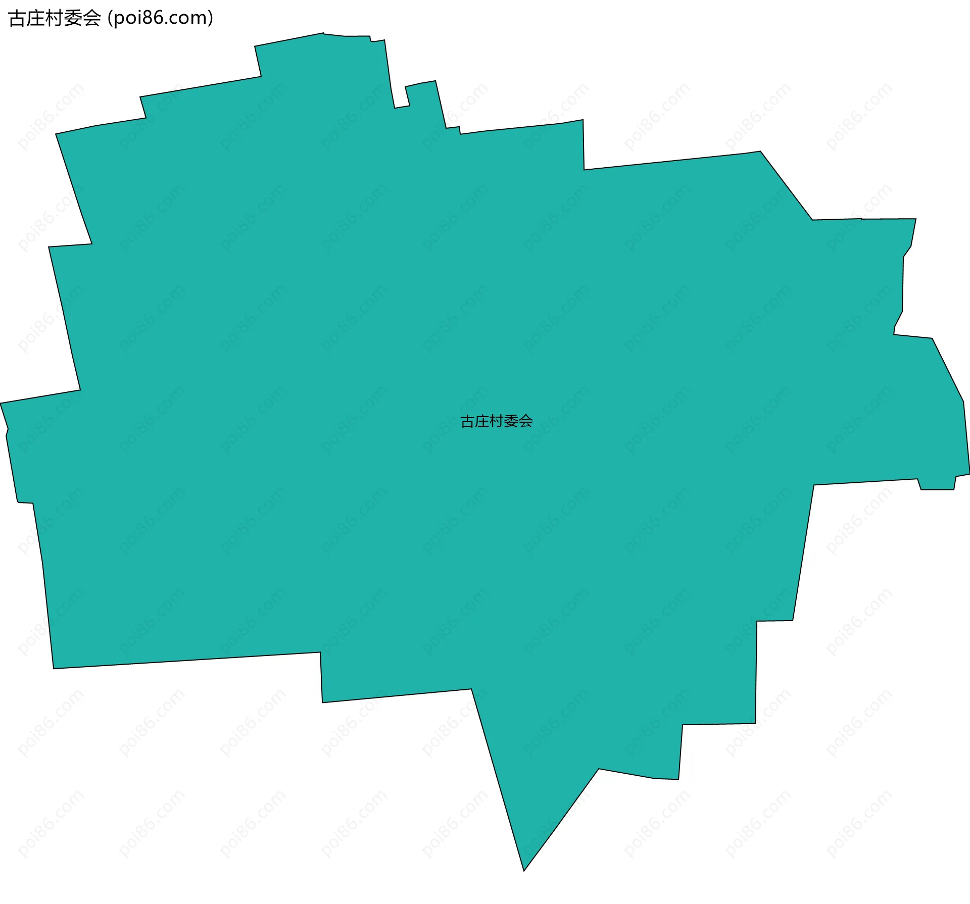 古庄村委会边界地图