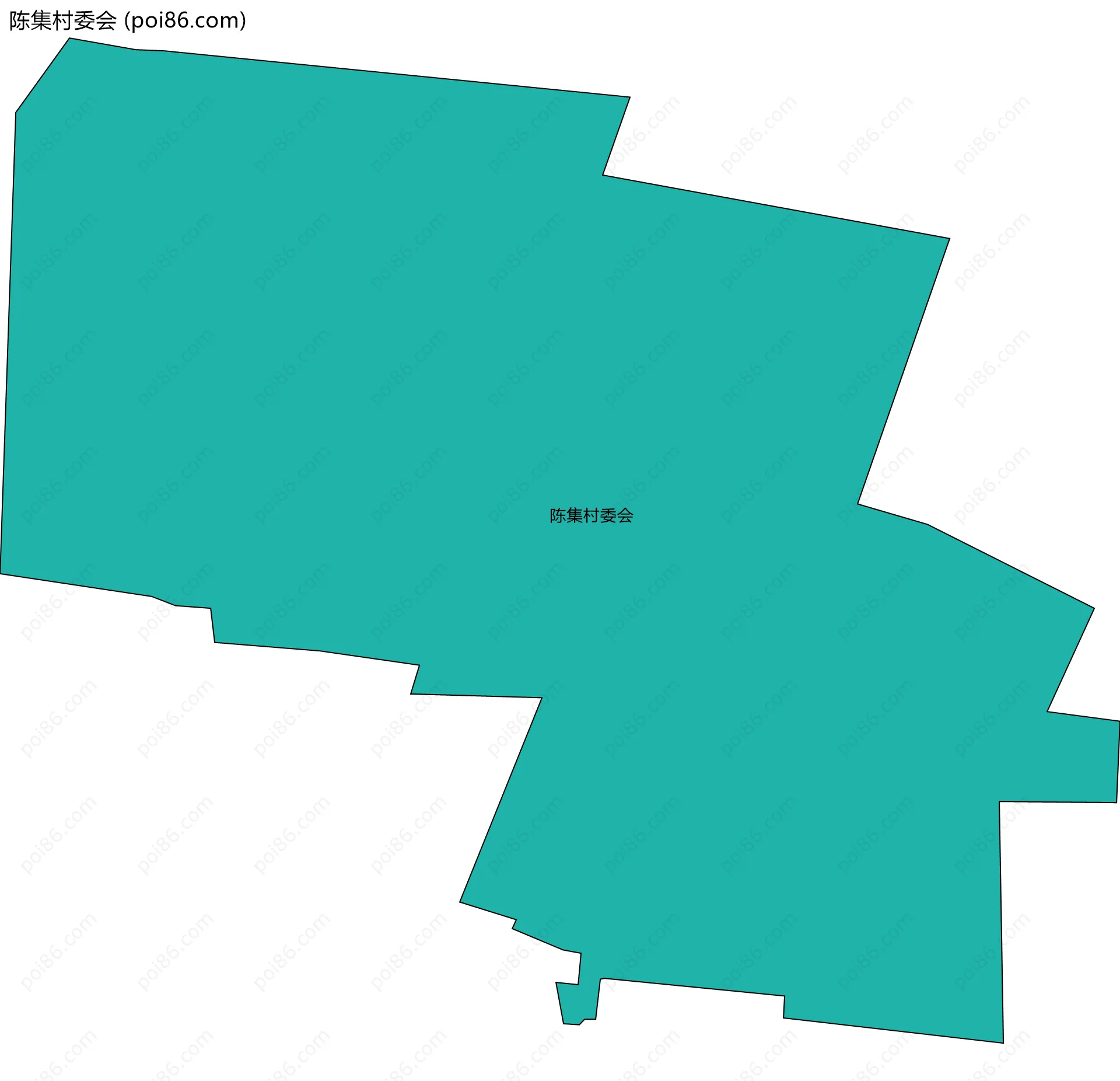 陈集村委会边界地图