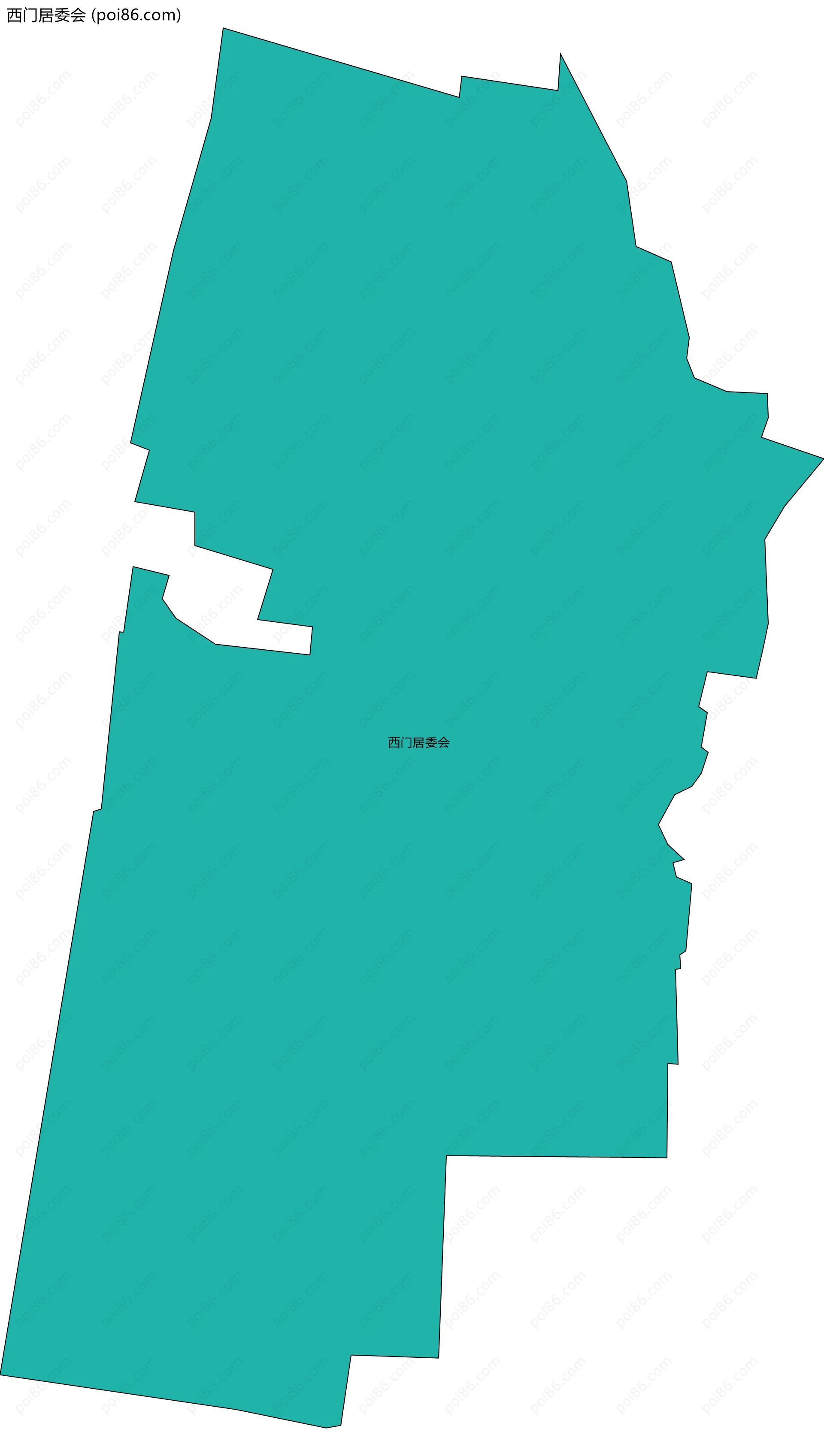 西门居委会边界地图