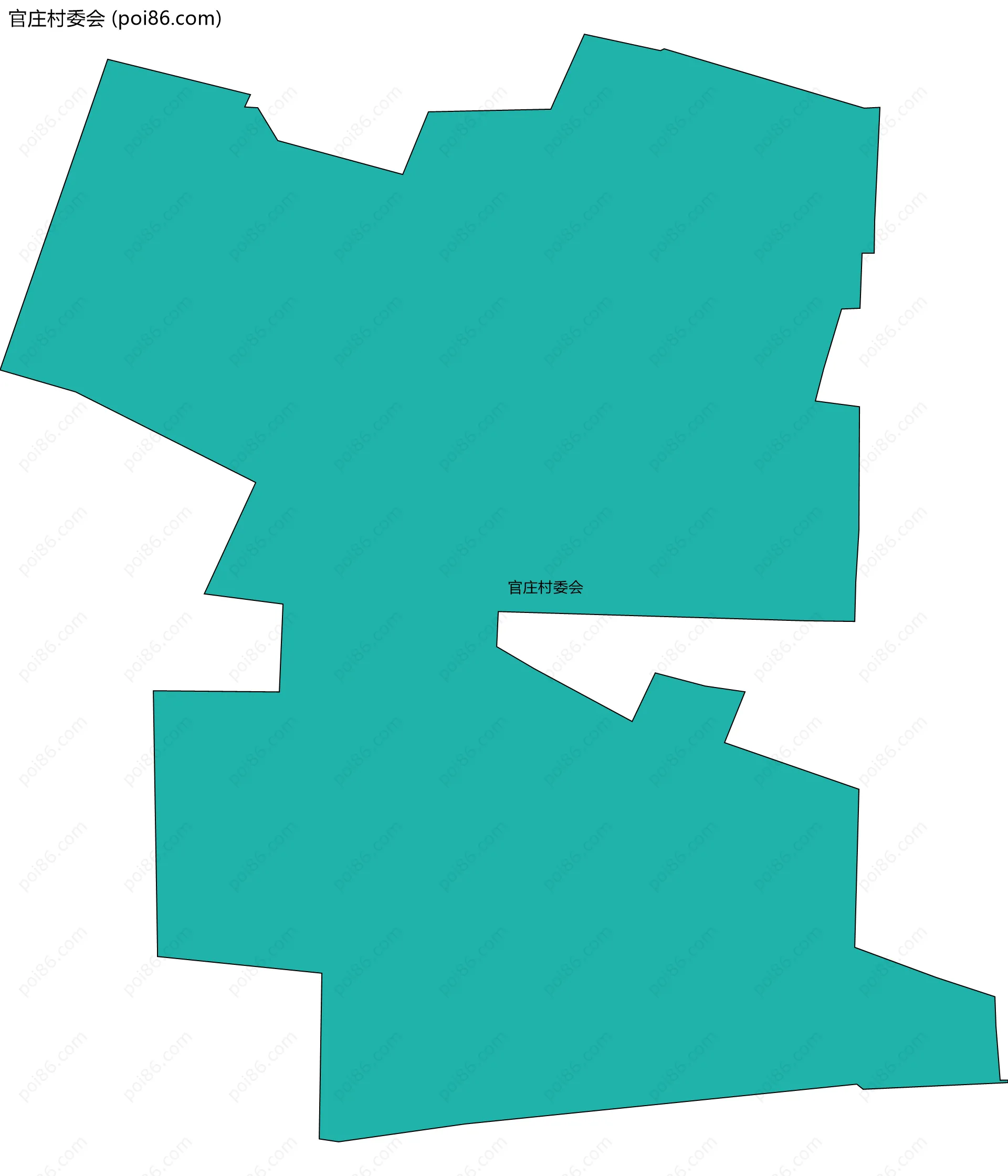 官庄村委会边界地图