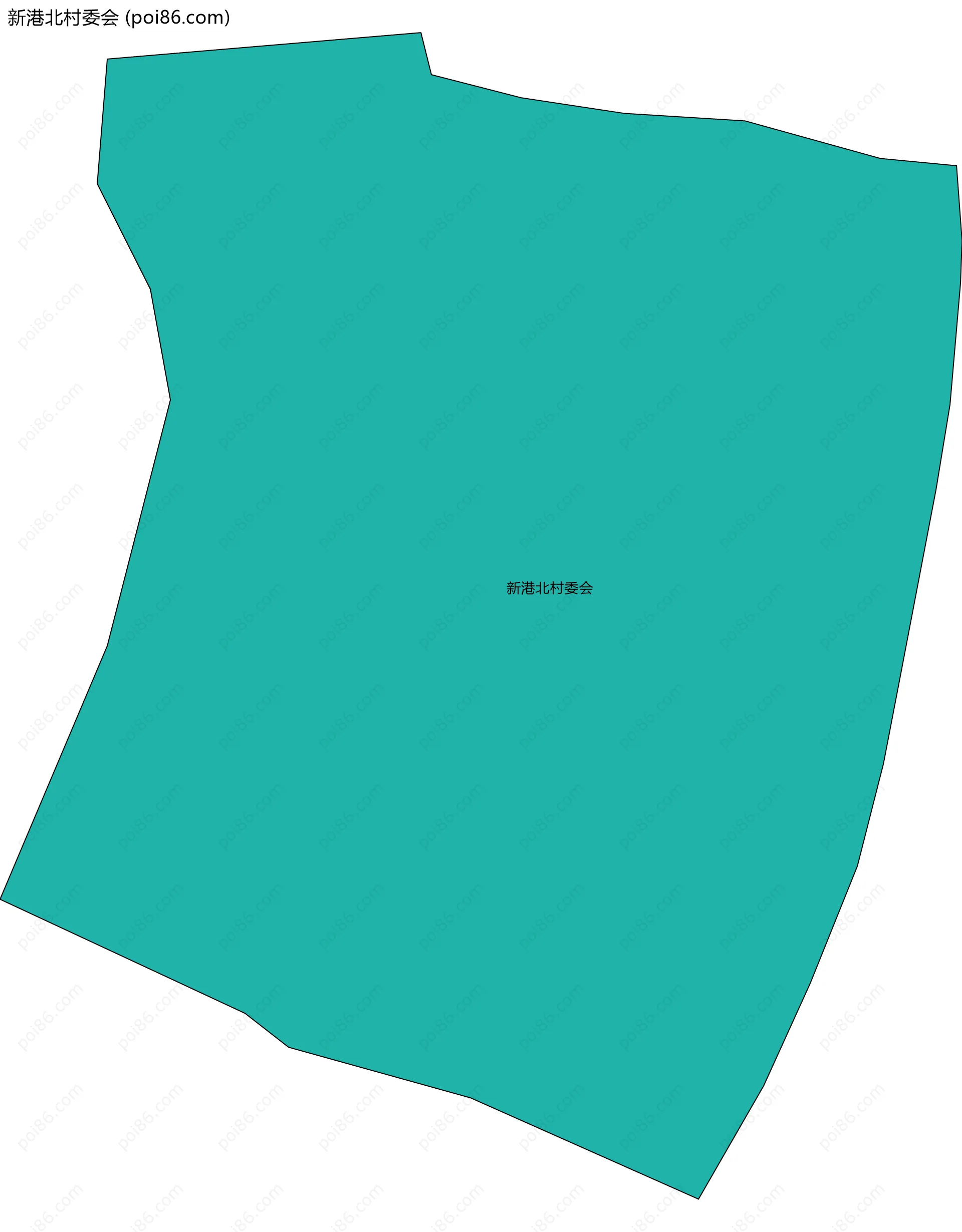 新港北村委会边界地图