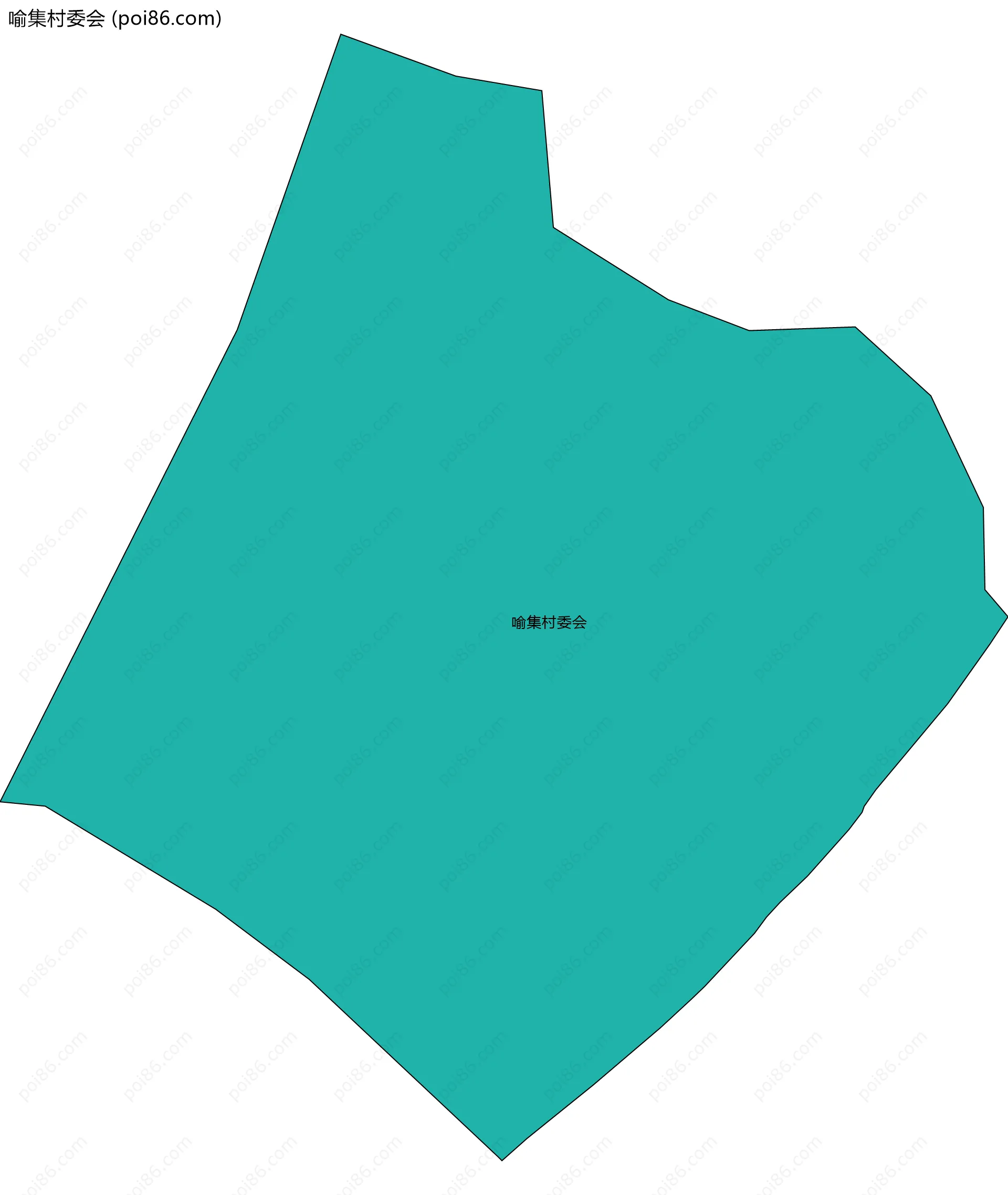 喻集村委会边界地图