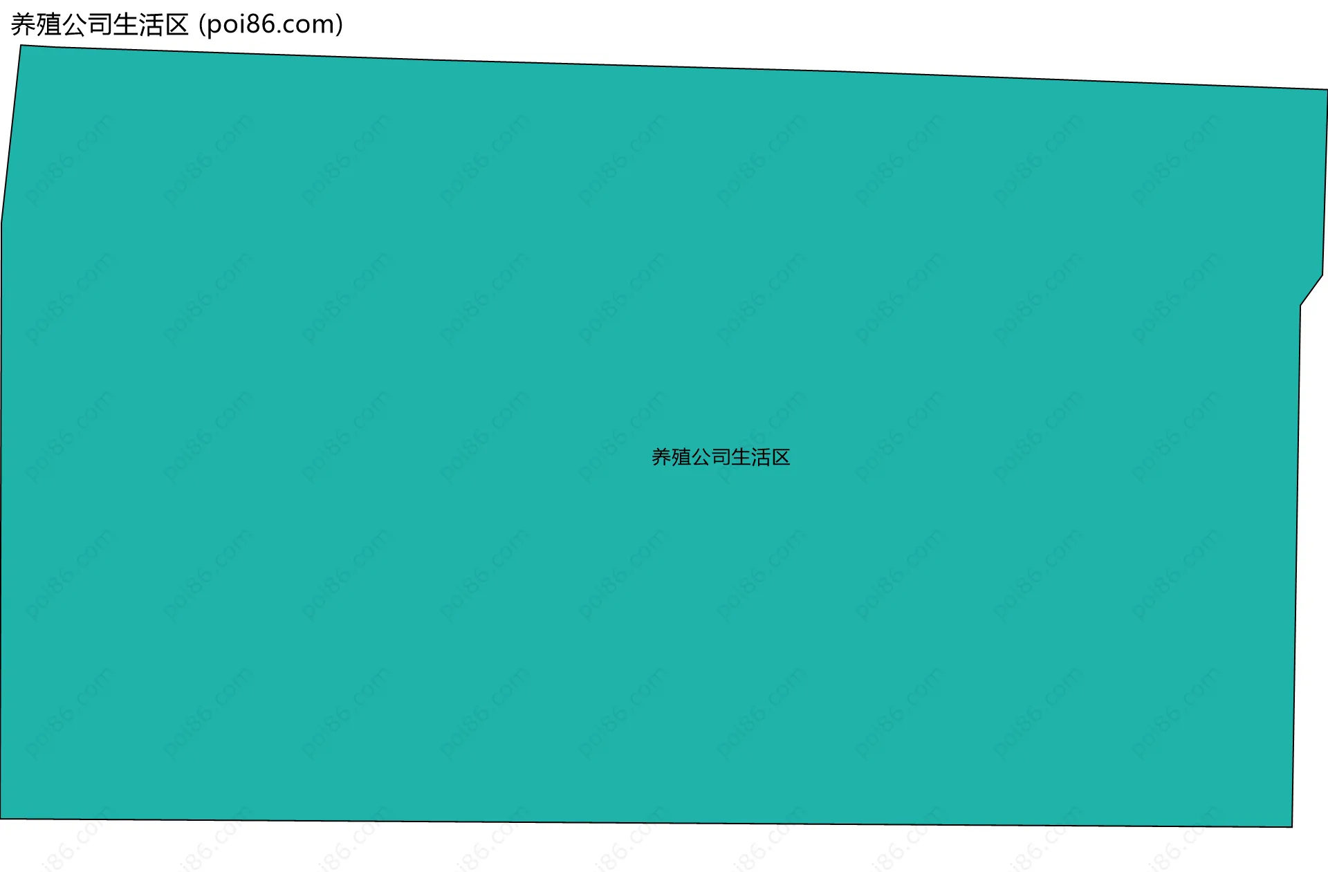 养殖公司生活区边界地图