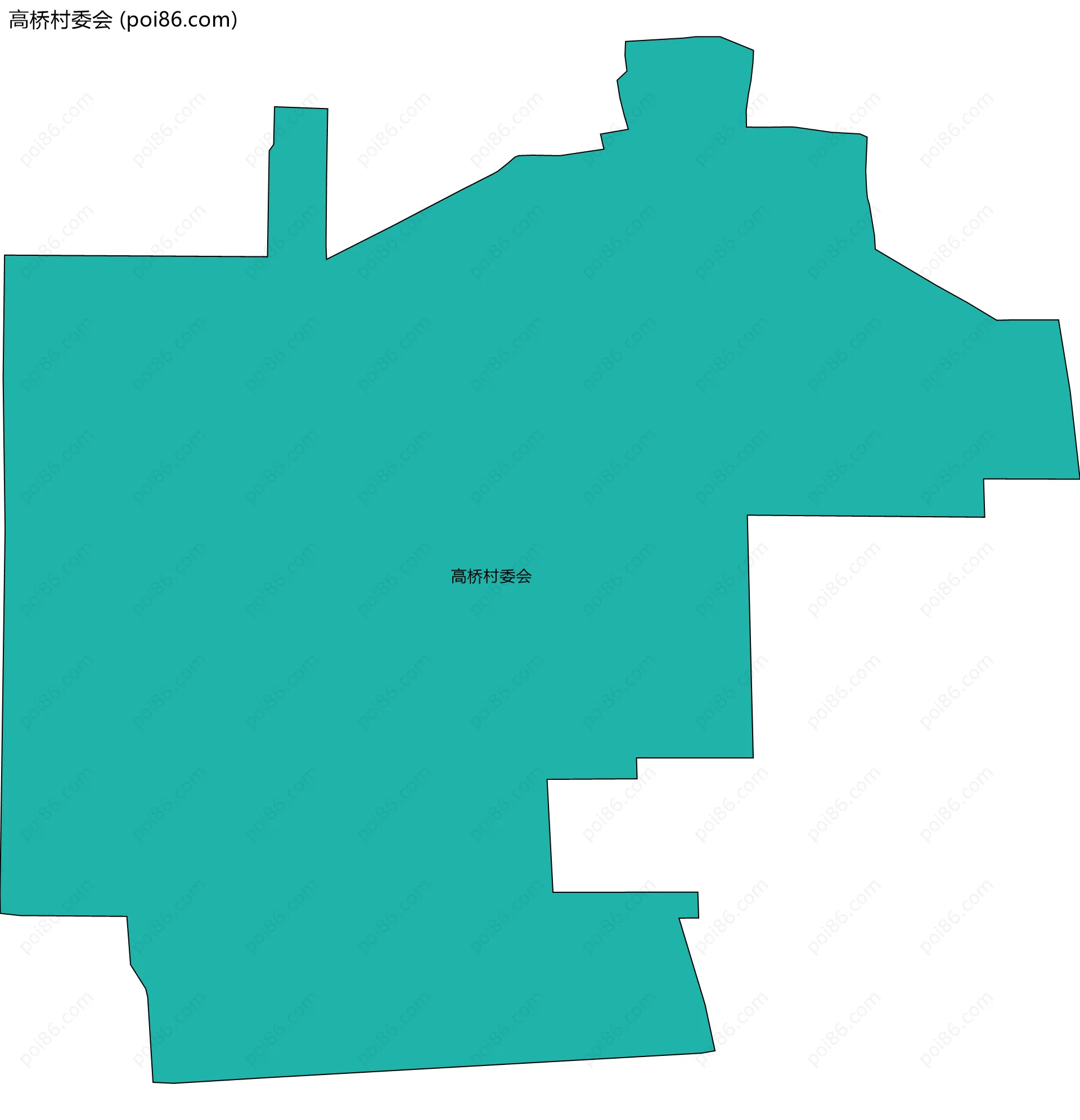 高桥村委会边界地图