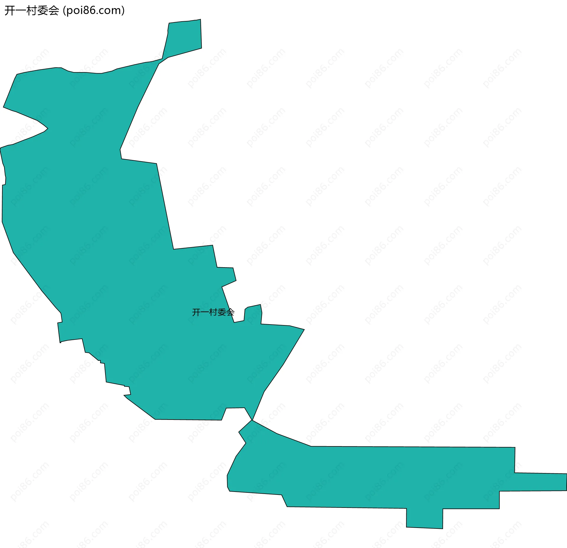 开一村委会边界地图