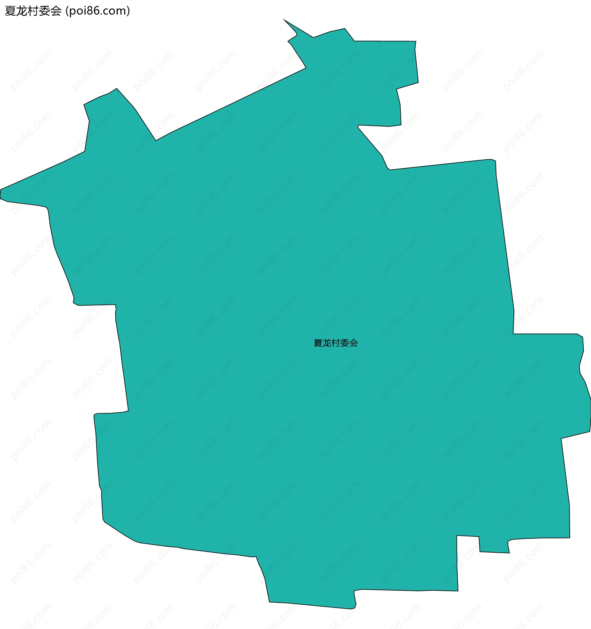 夏龙村委会边界地图