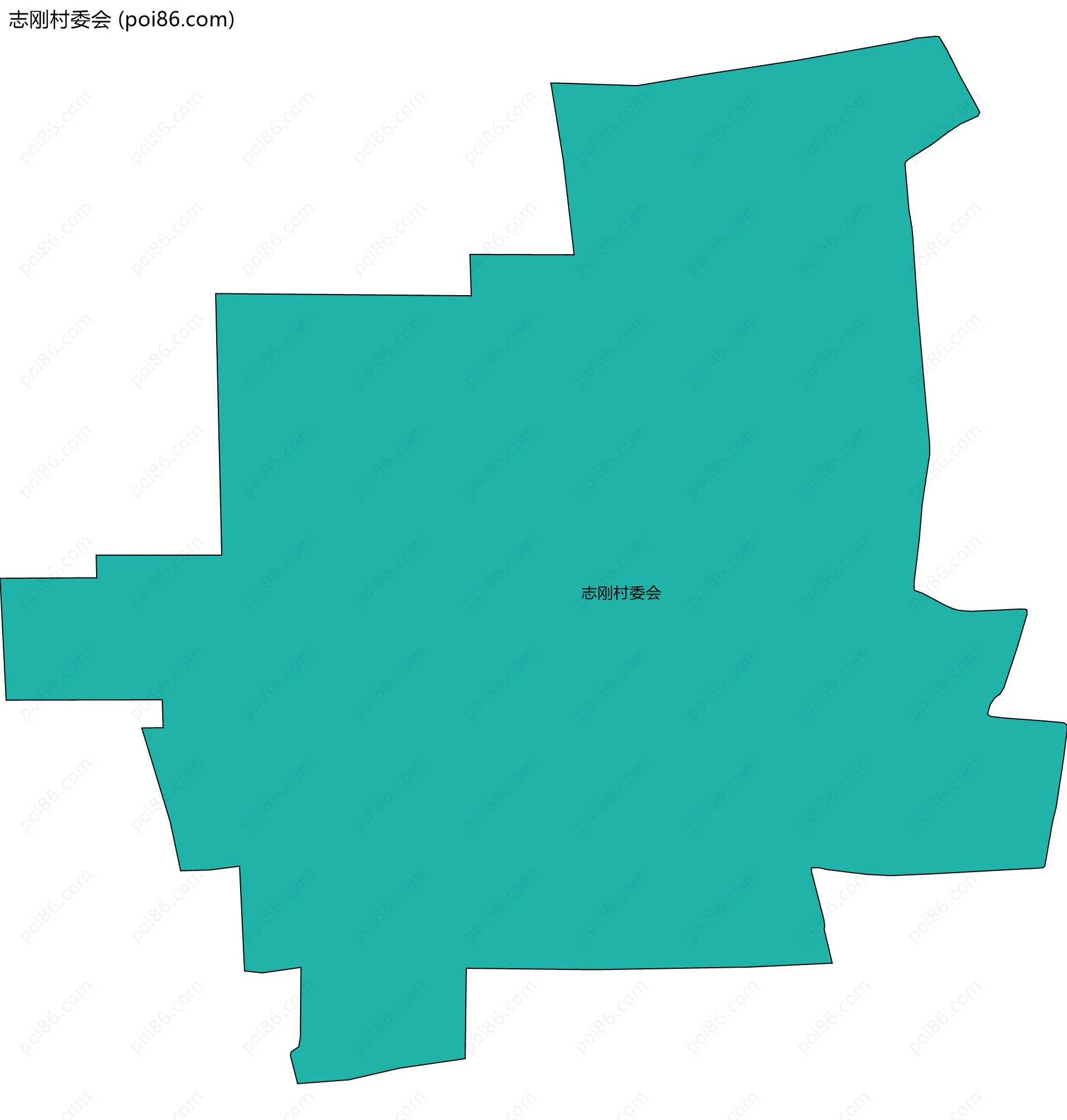 志刚村委会边界地图