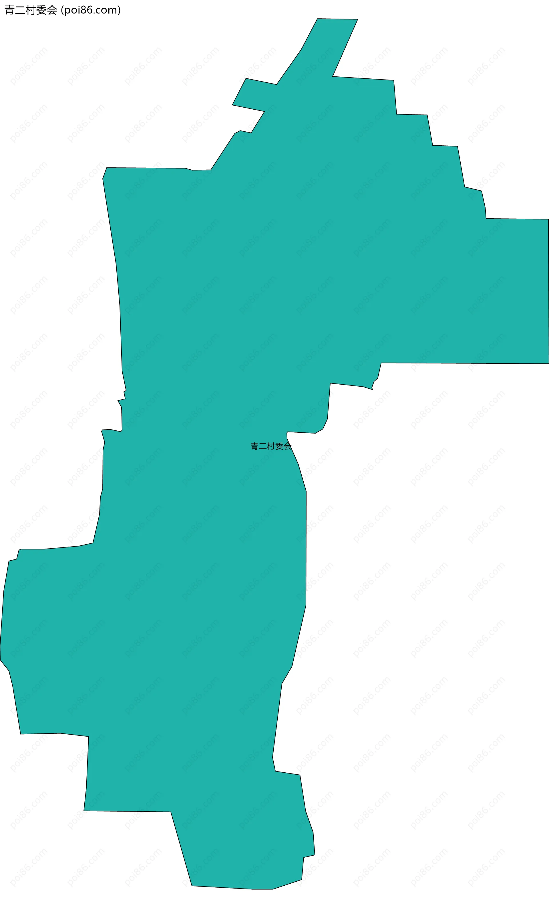 青二村委会边界地图