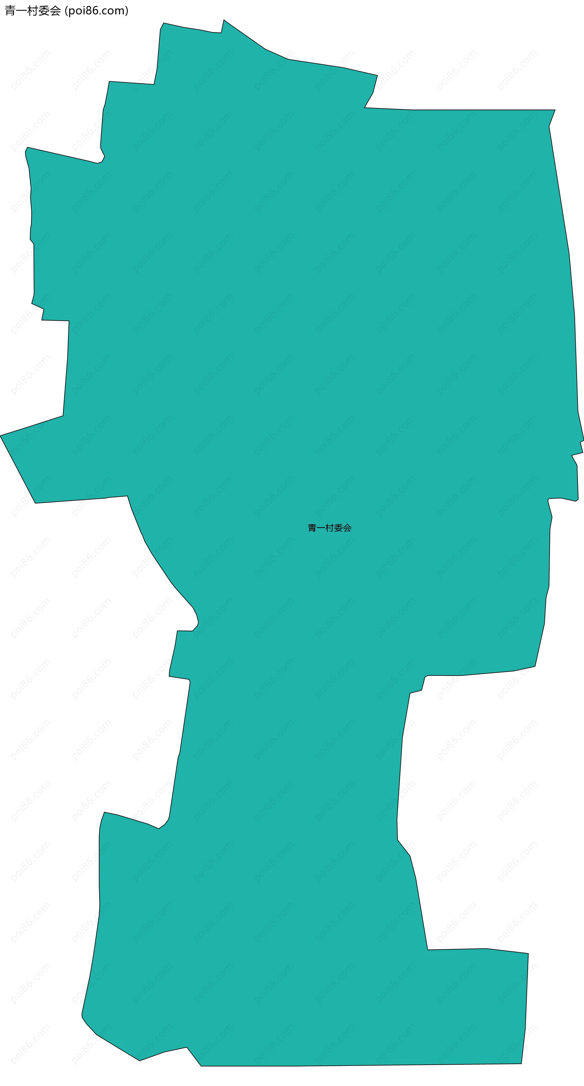 青一村委会边界地图