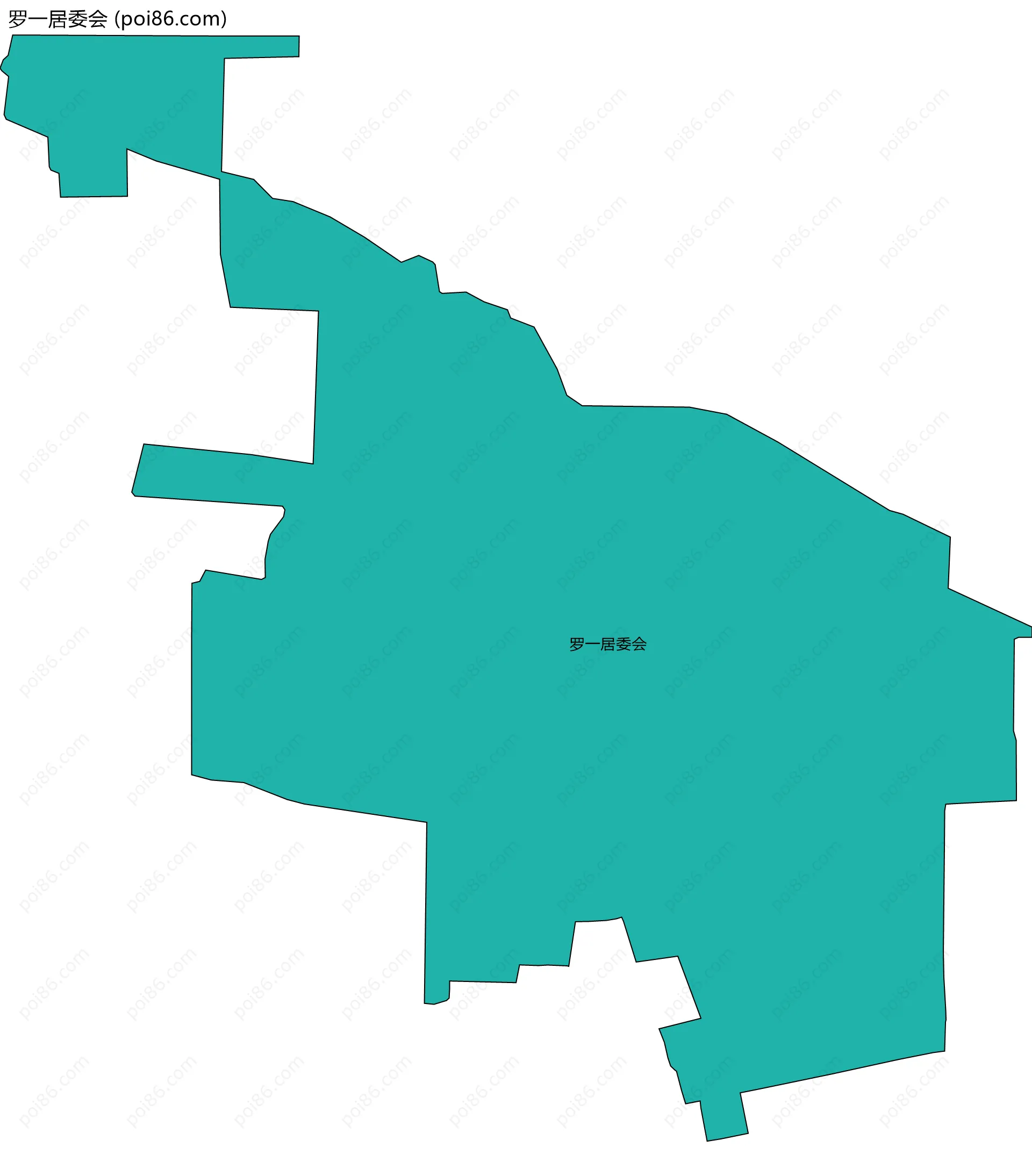 罗一居委会边界地图