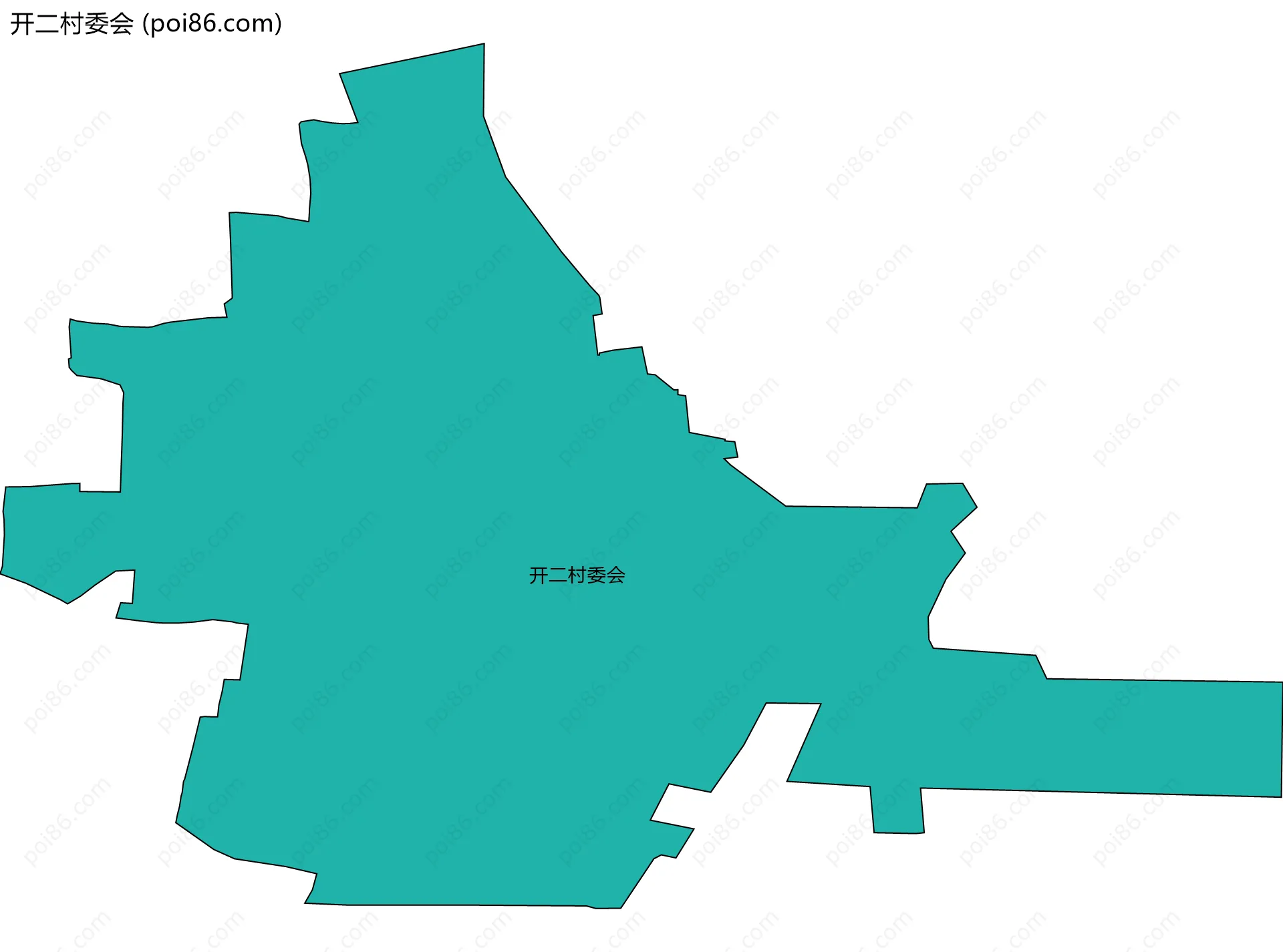 开二村委会边界地图