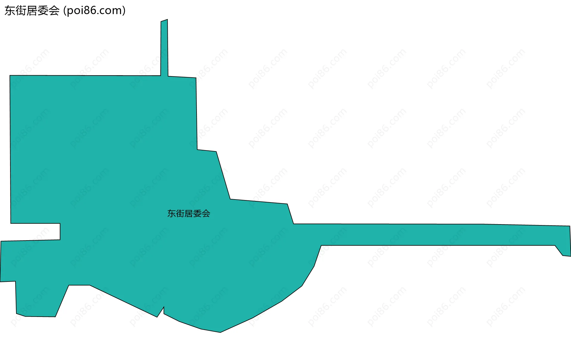 东街居委会边界地图