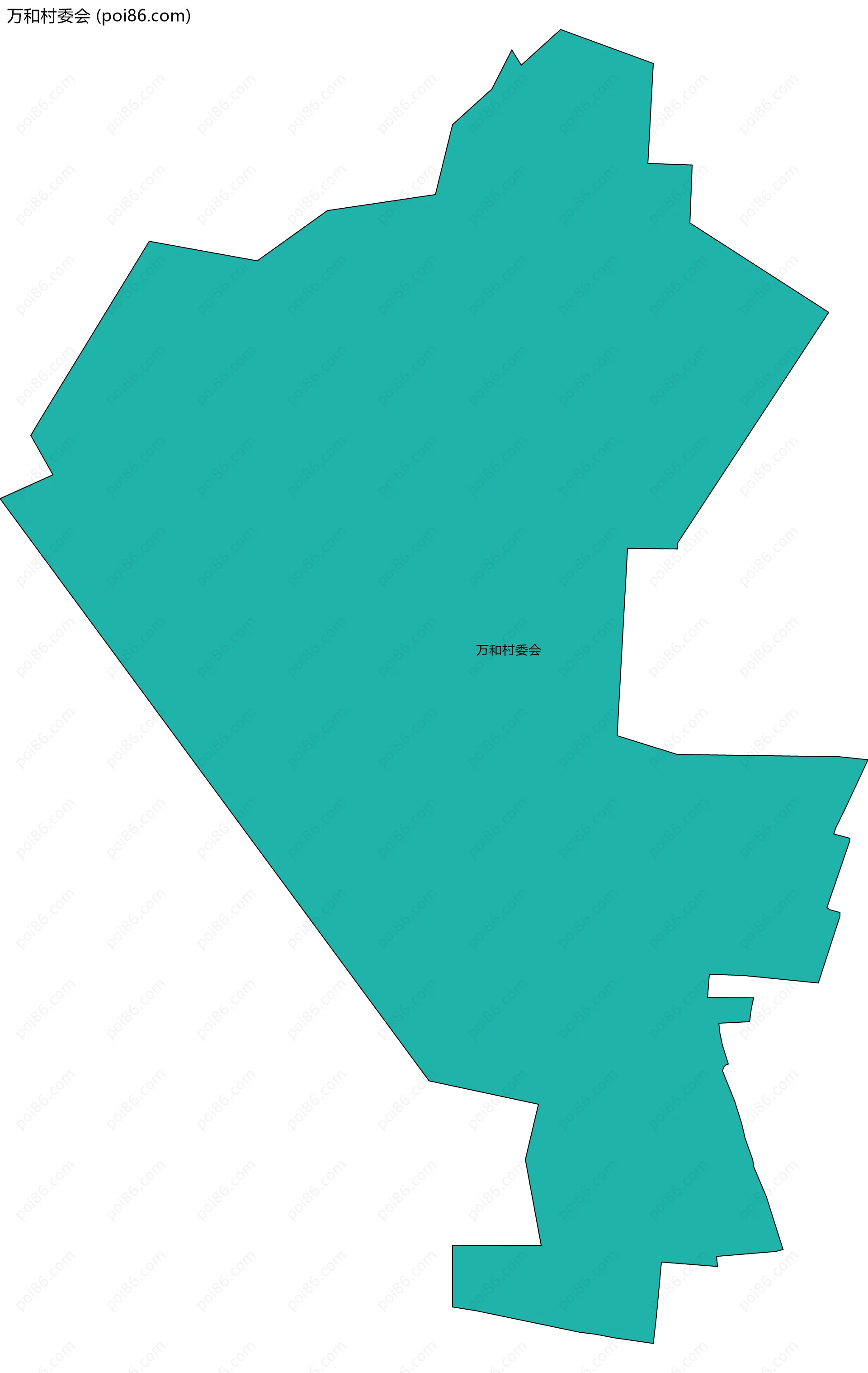 万和村委会边界地图