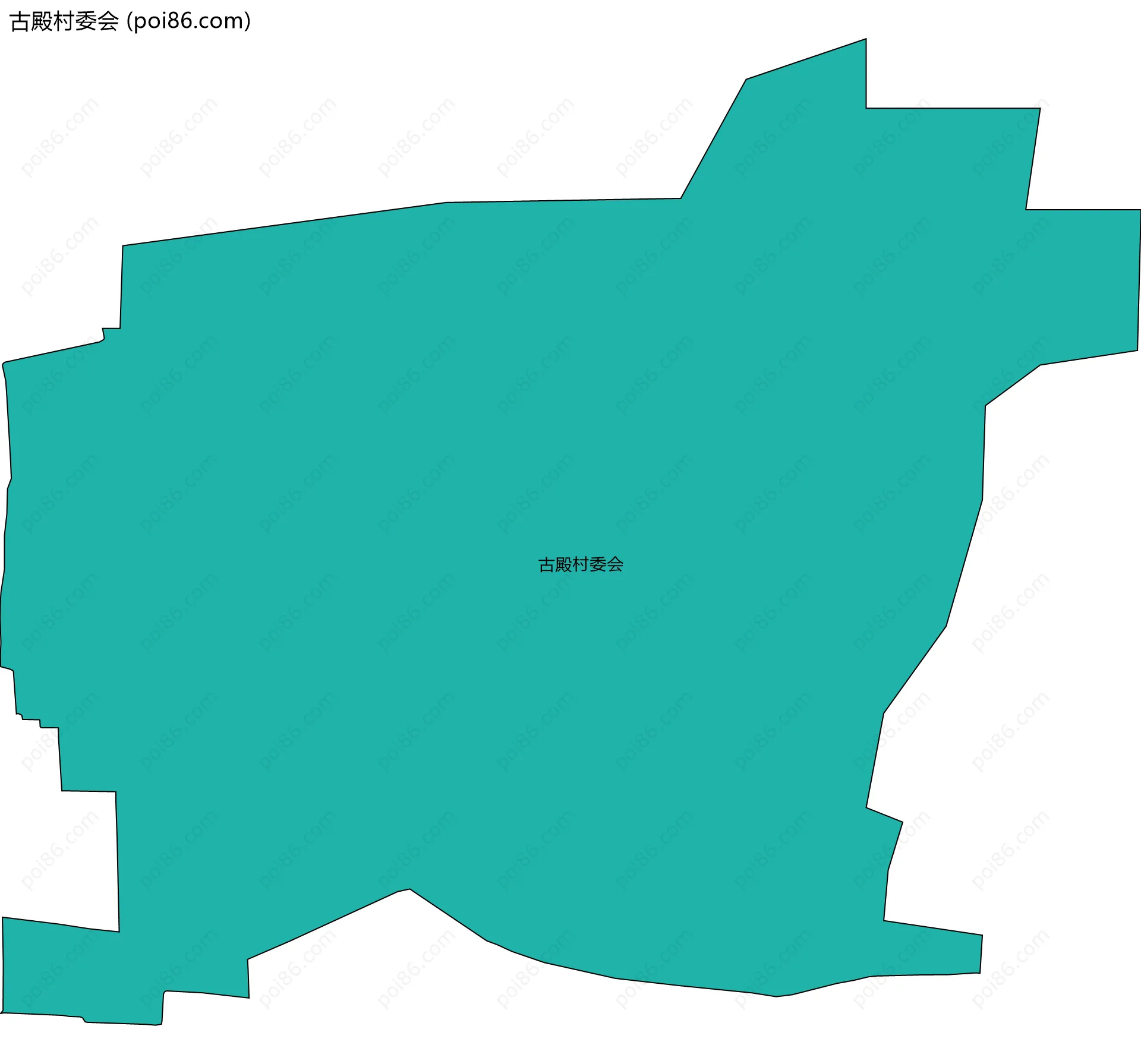 古殿村委会边界地图