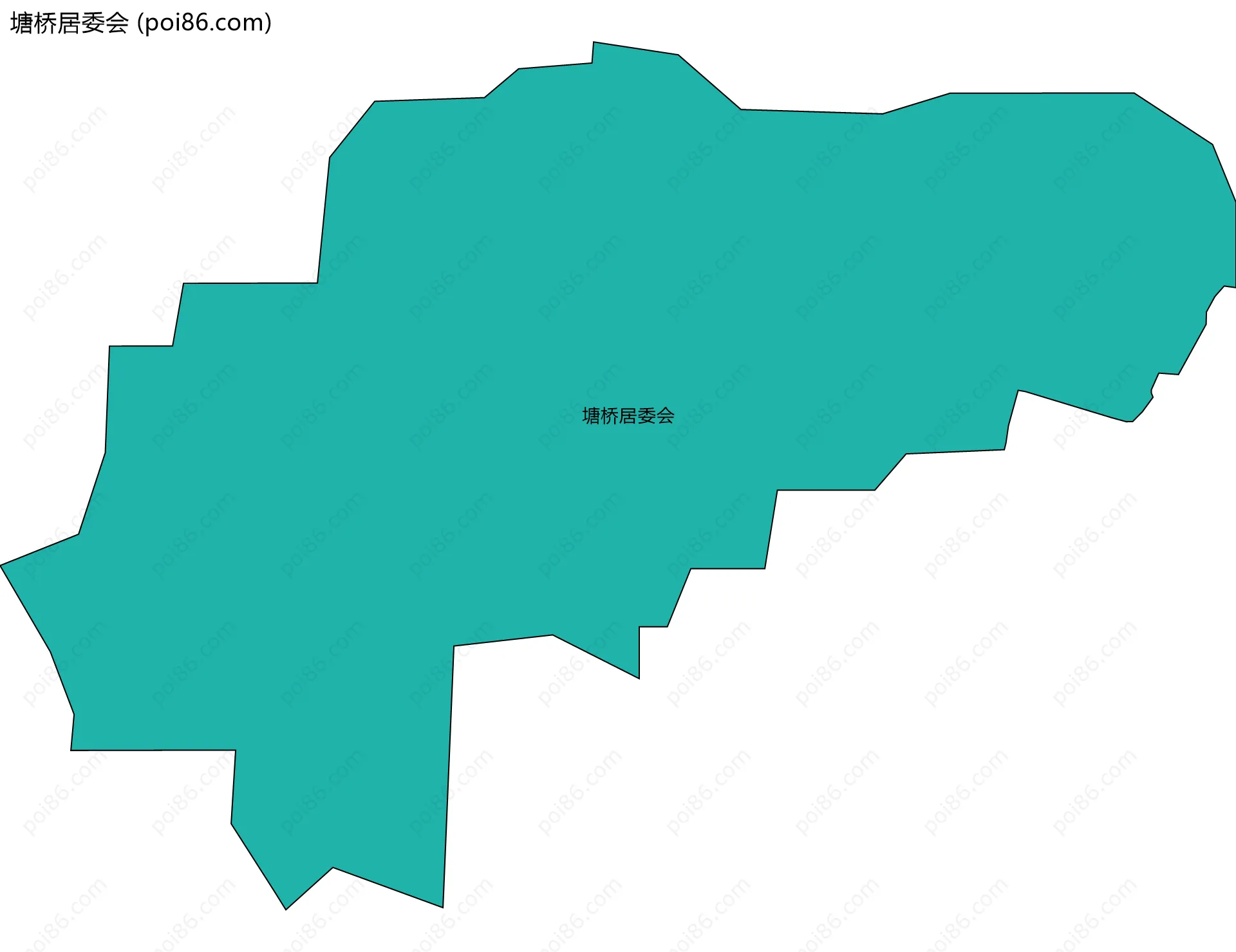 塘桥居委会边界地图