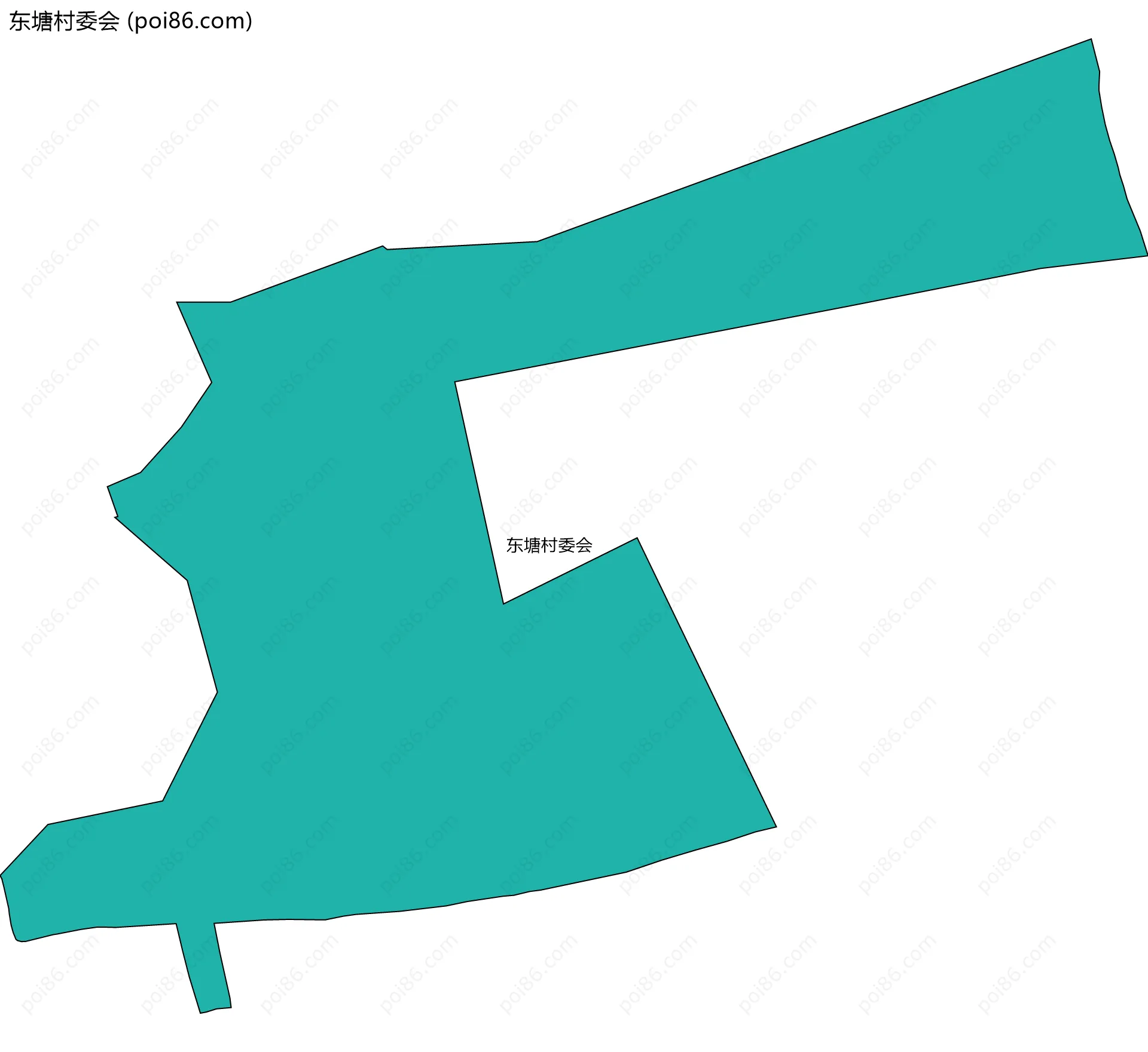 东塘村委会边界地图