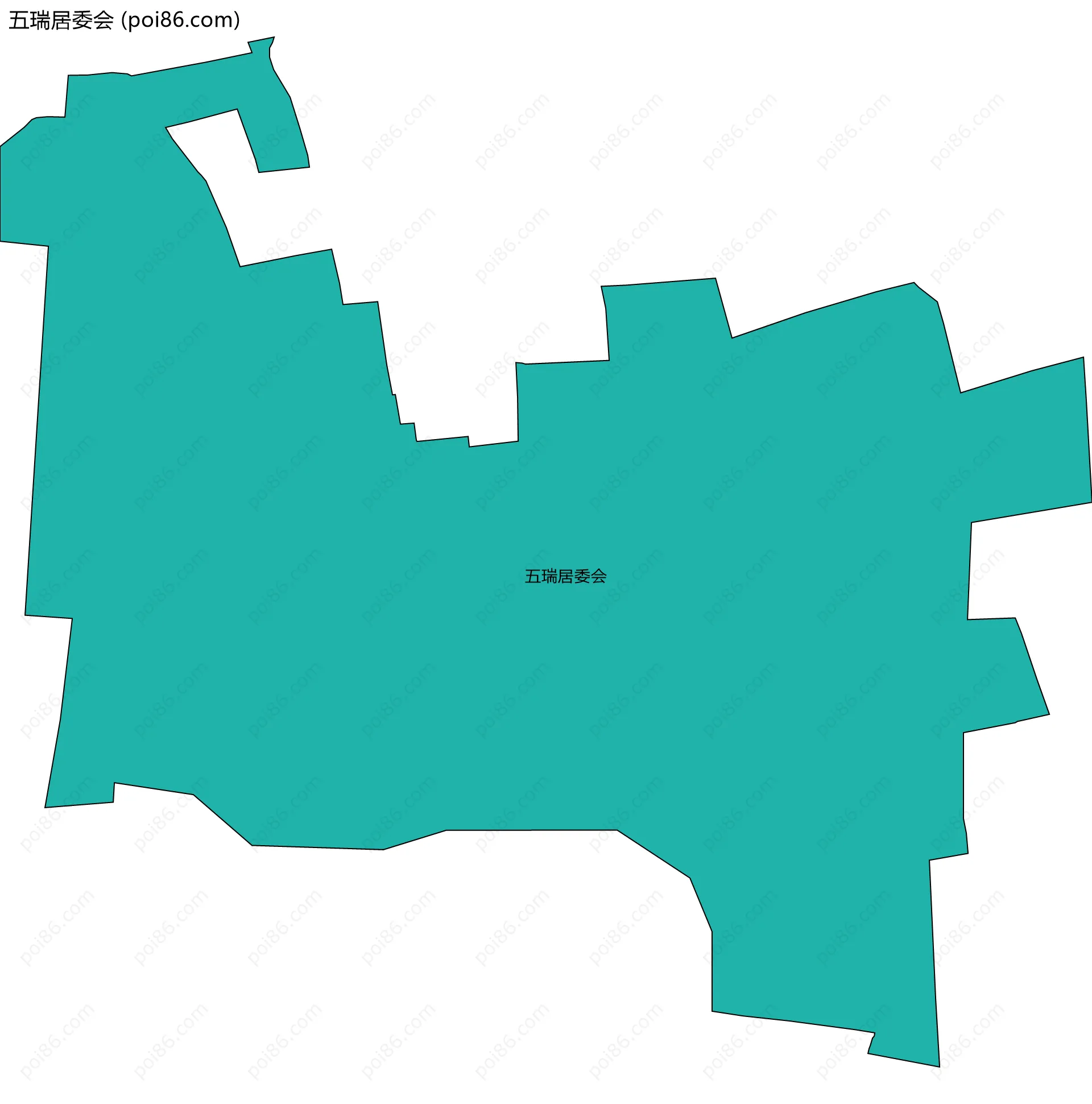 五瑞居委会边界地图