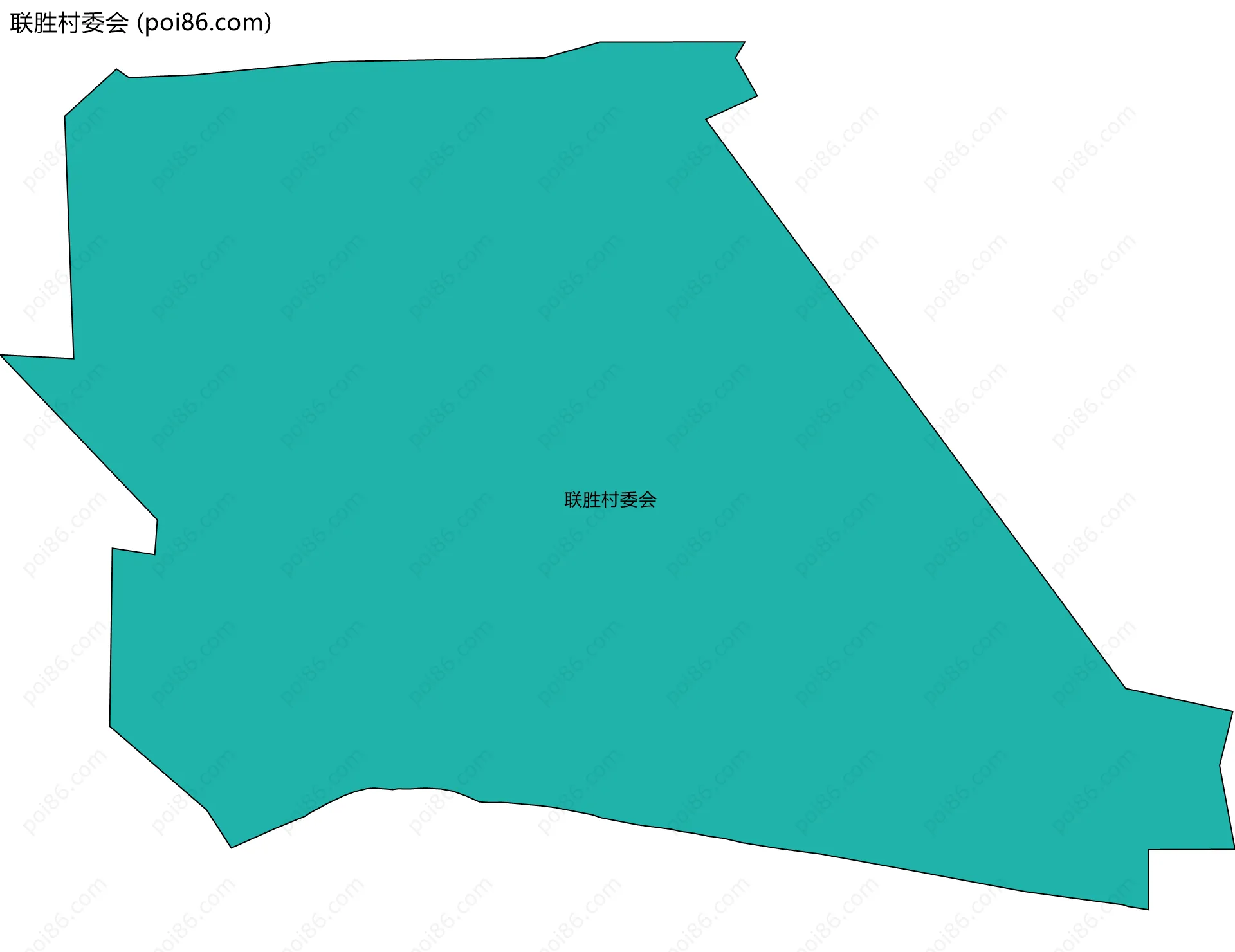 联胜村委会边界地图