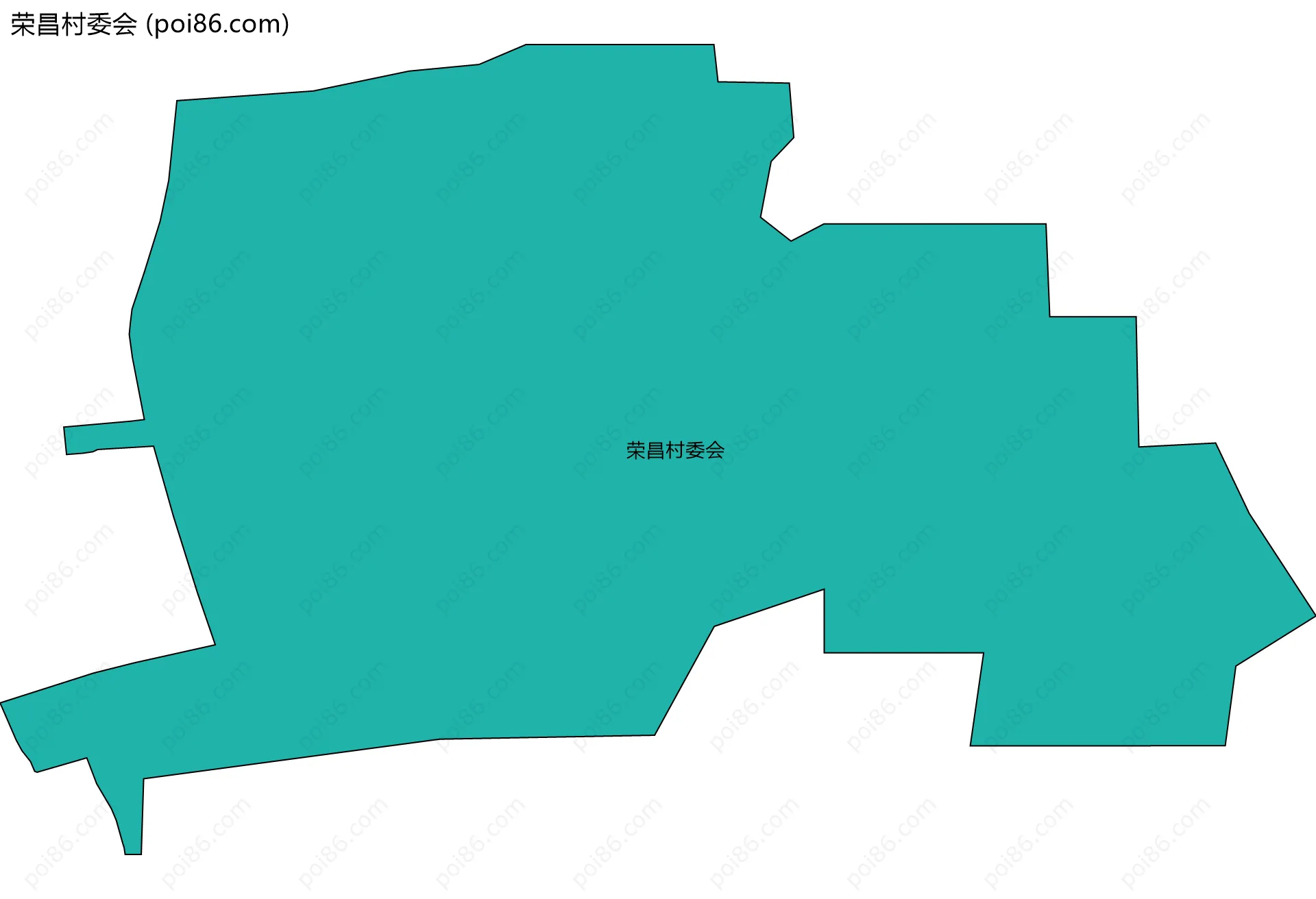 荣昌村委会边界地图