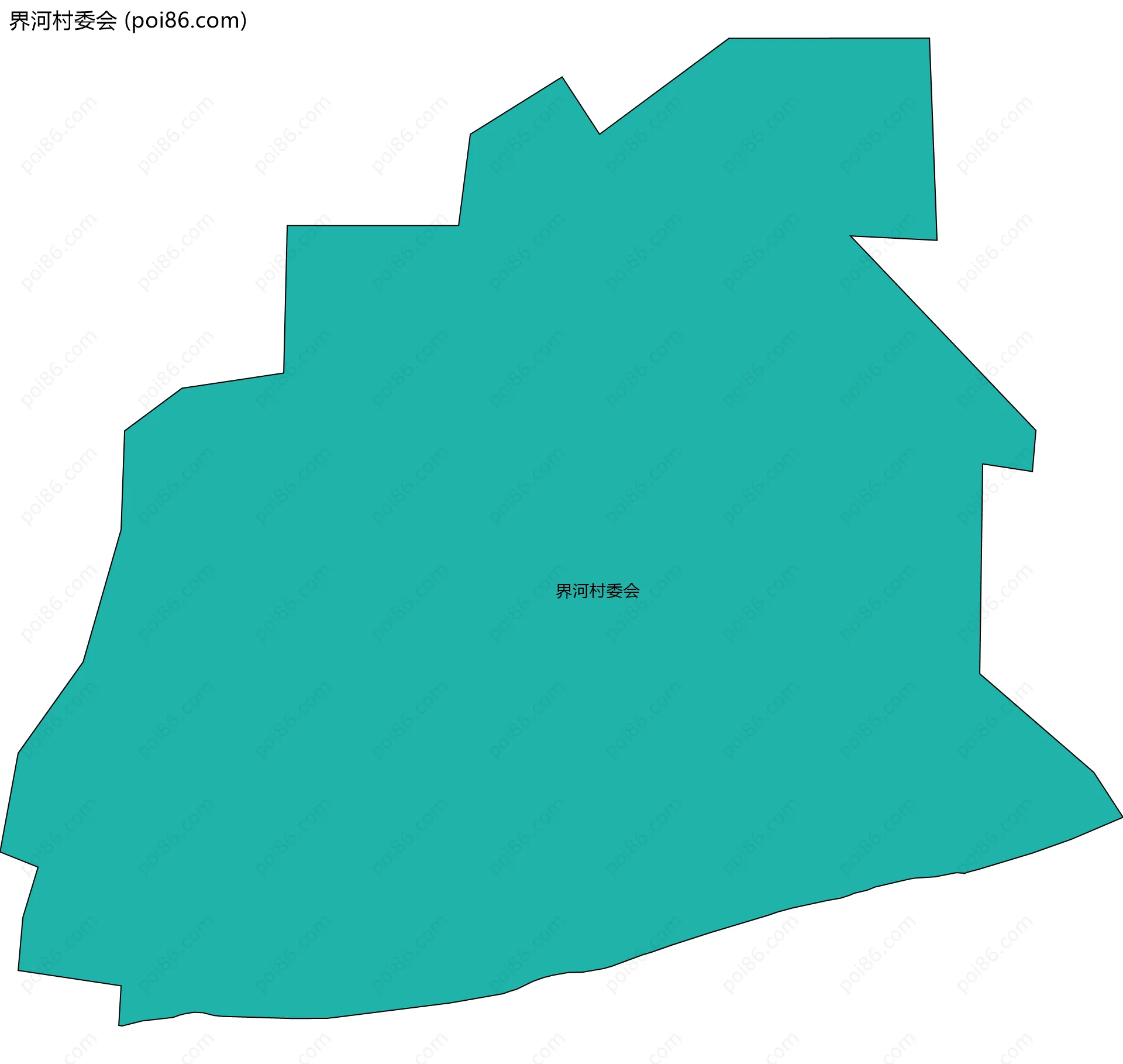 界河村委会边界地图