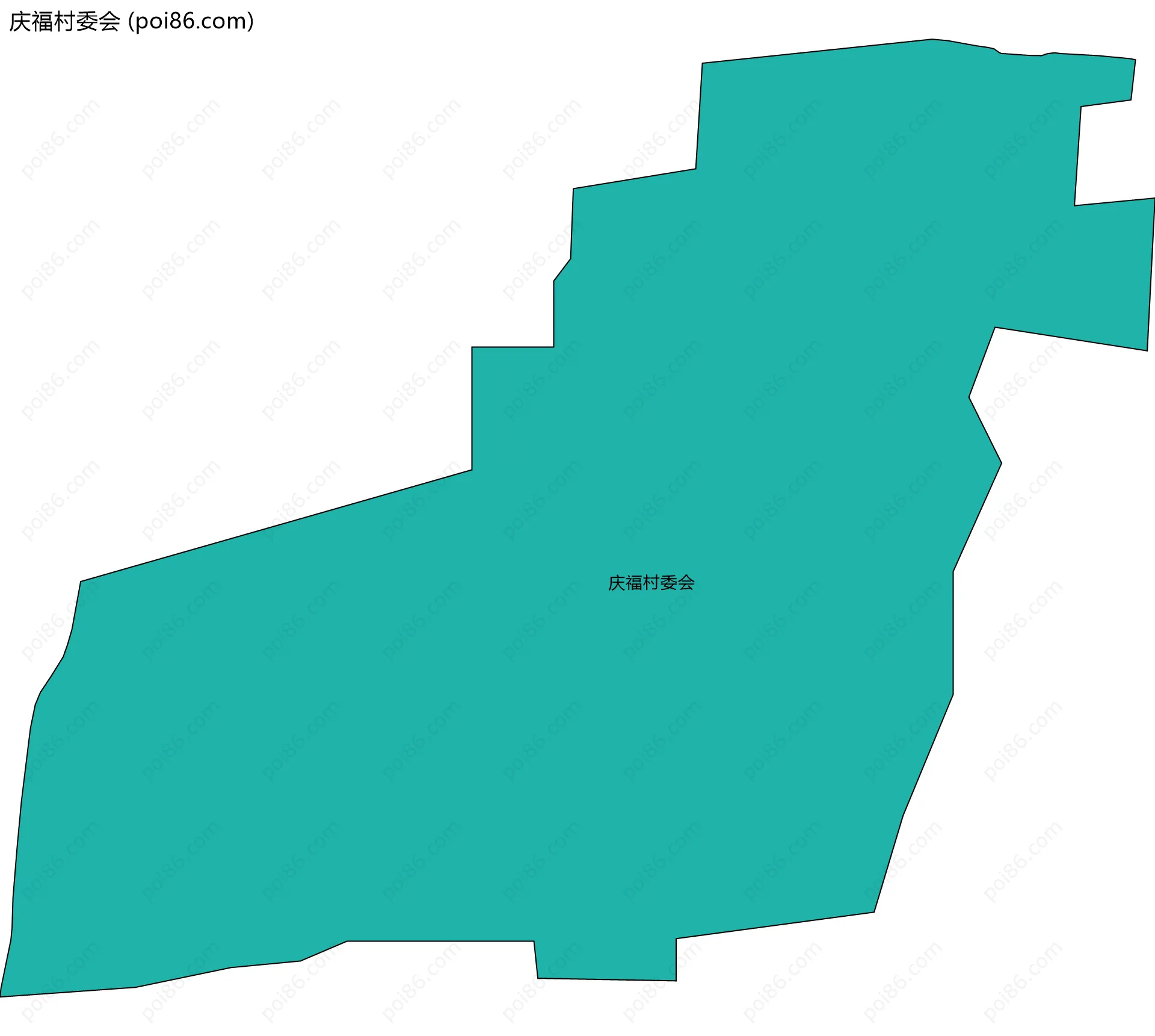庆福村委会边界地图