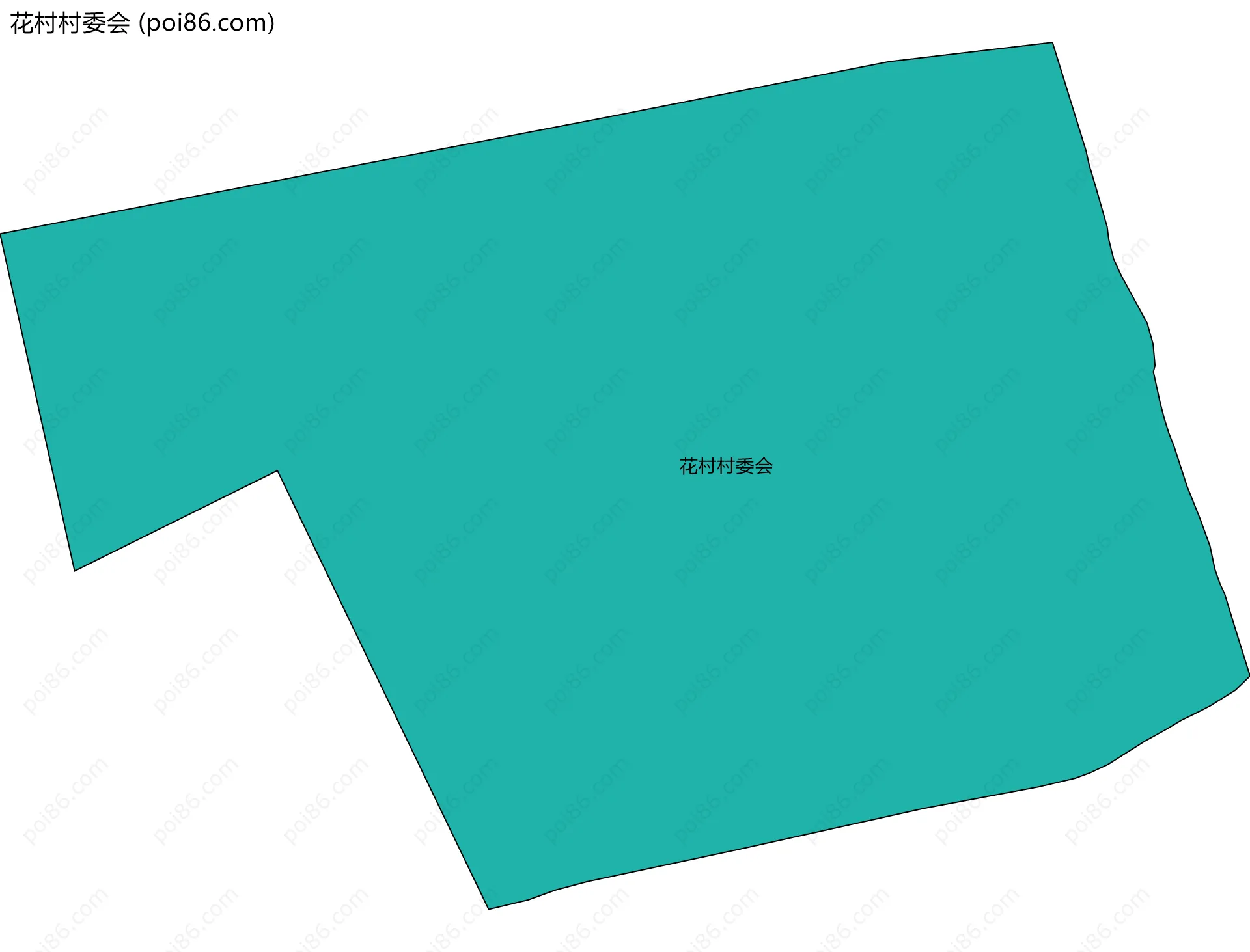 花村村委会边界地图