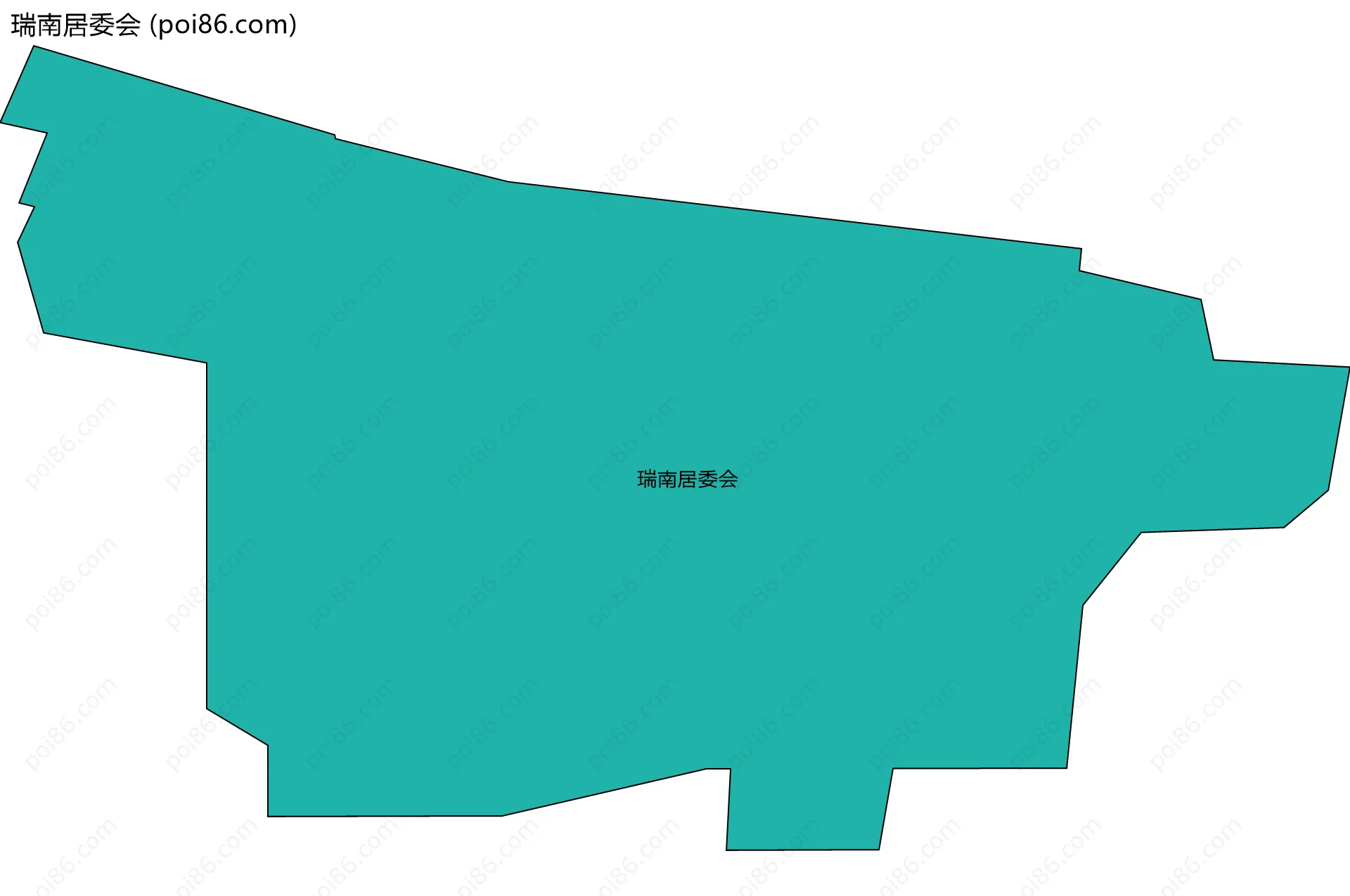 瑞南居委会边界地图