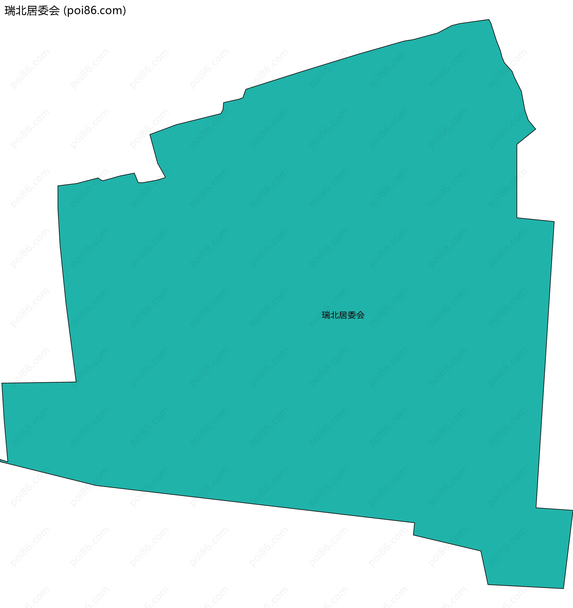 瑞北居委会边界地图