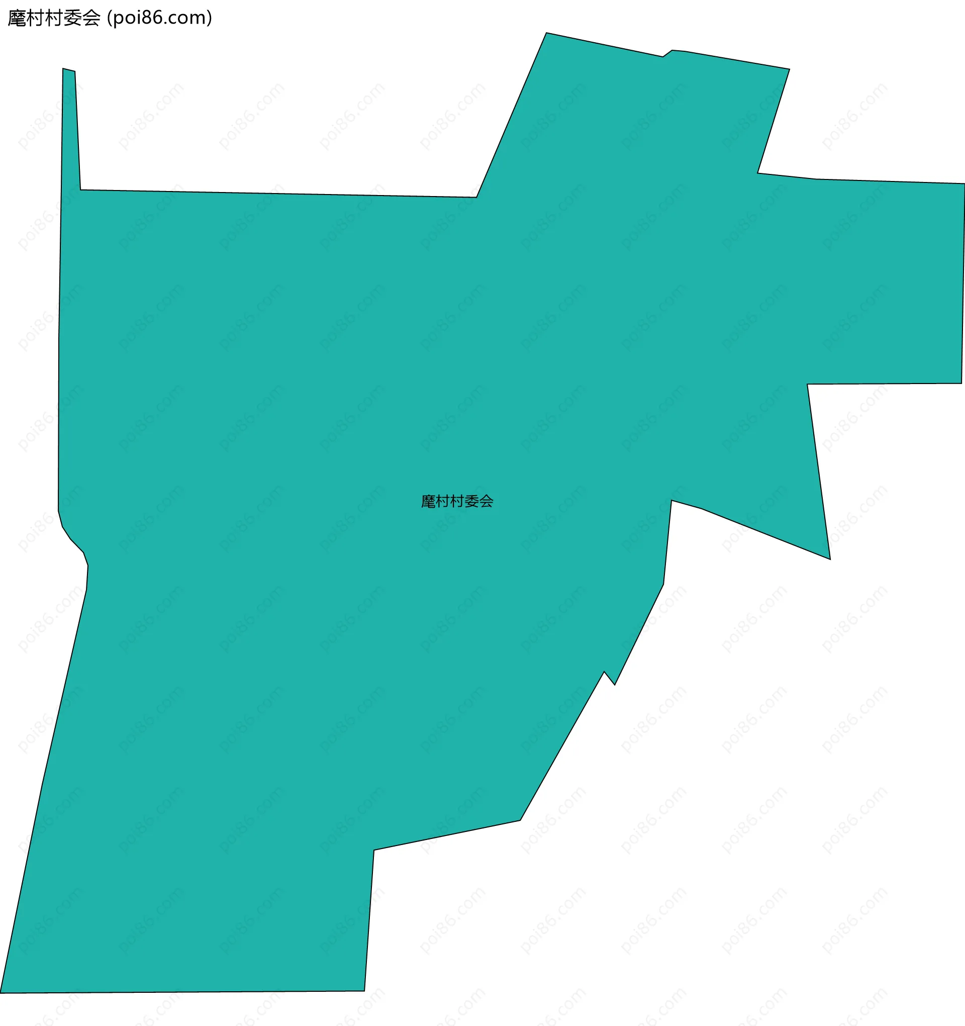 麾村村委会边界地图