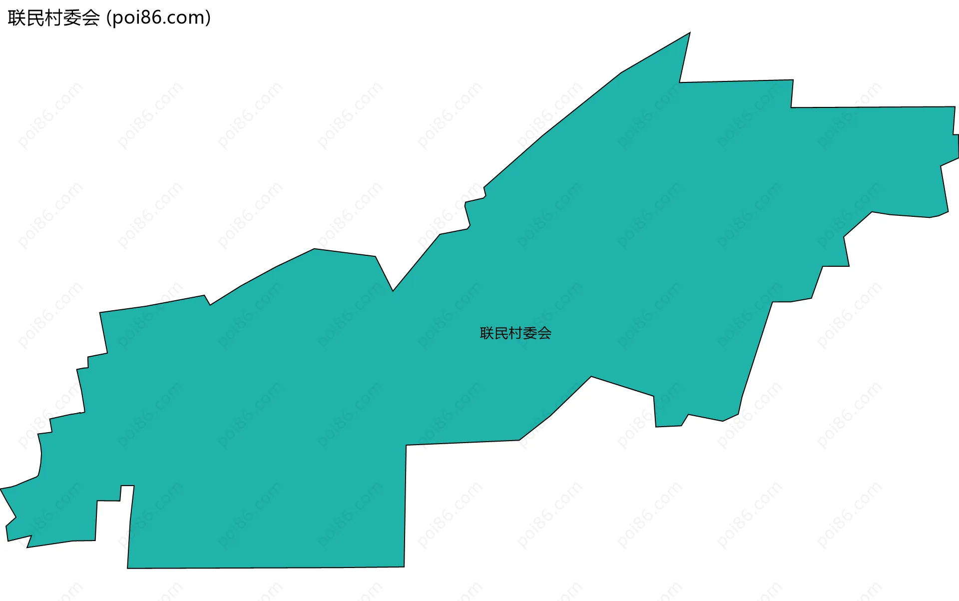 联民村委会边界地图