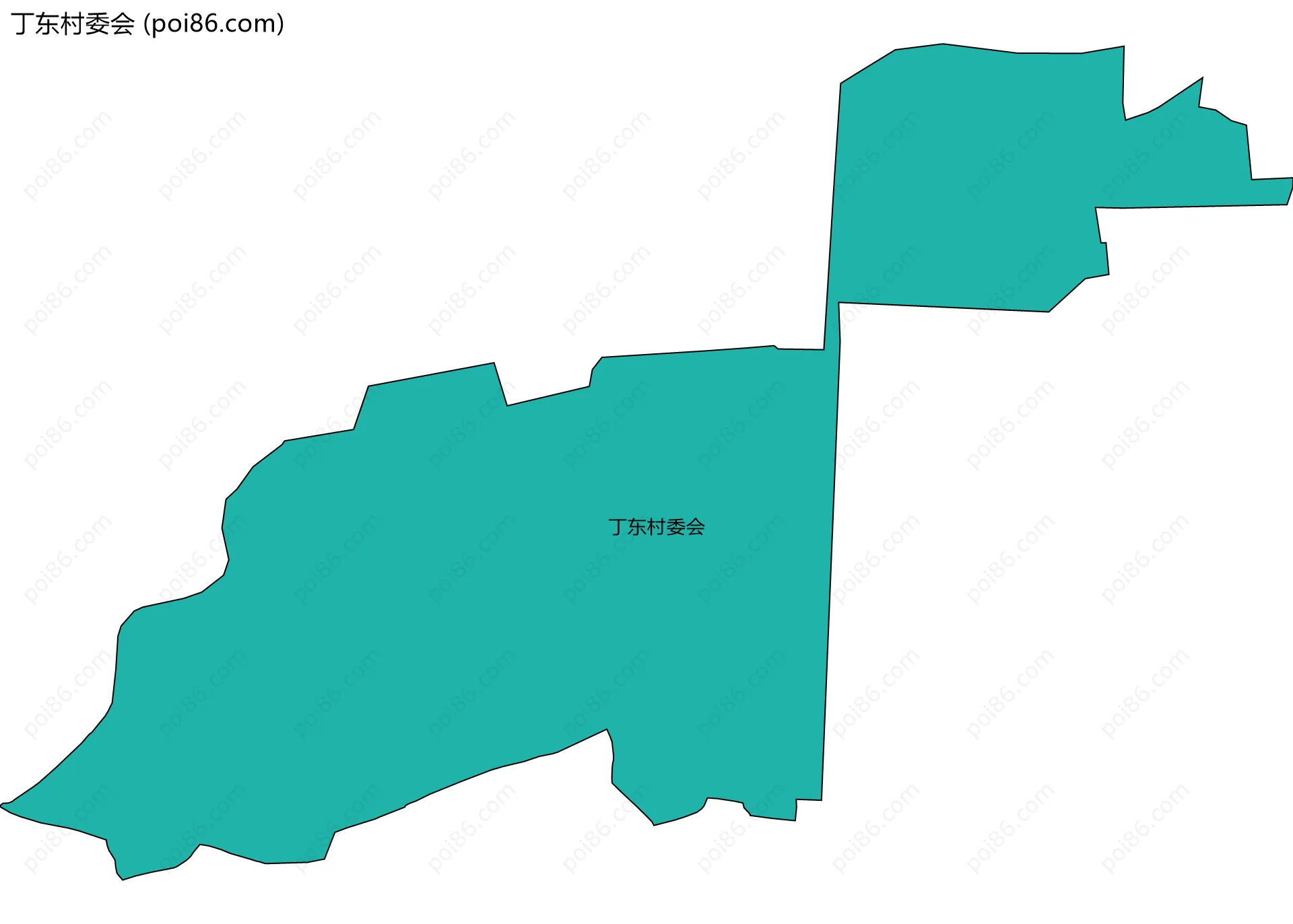 丁东村委会边界地图