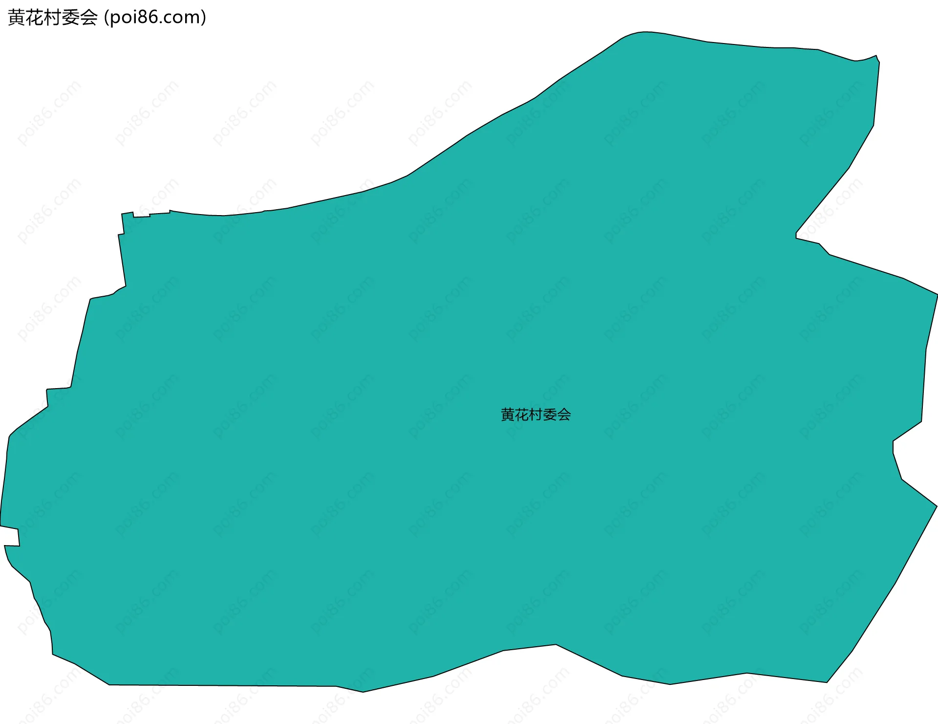 黄花村委会边界地图