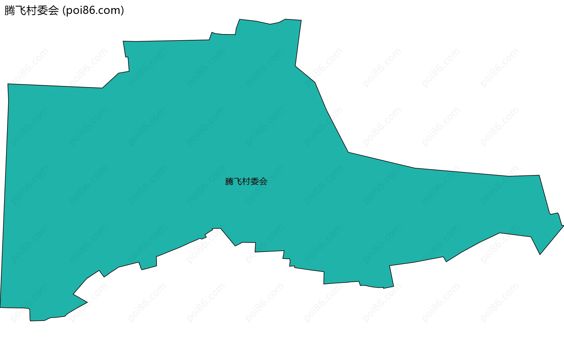 腾飞村委会边界地图