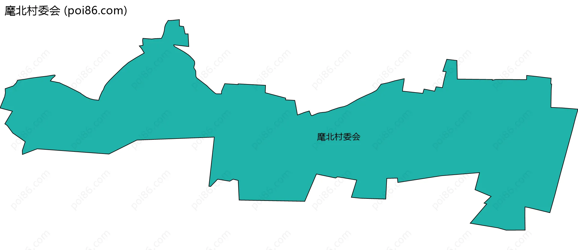 麾北村委会边界地图